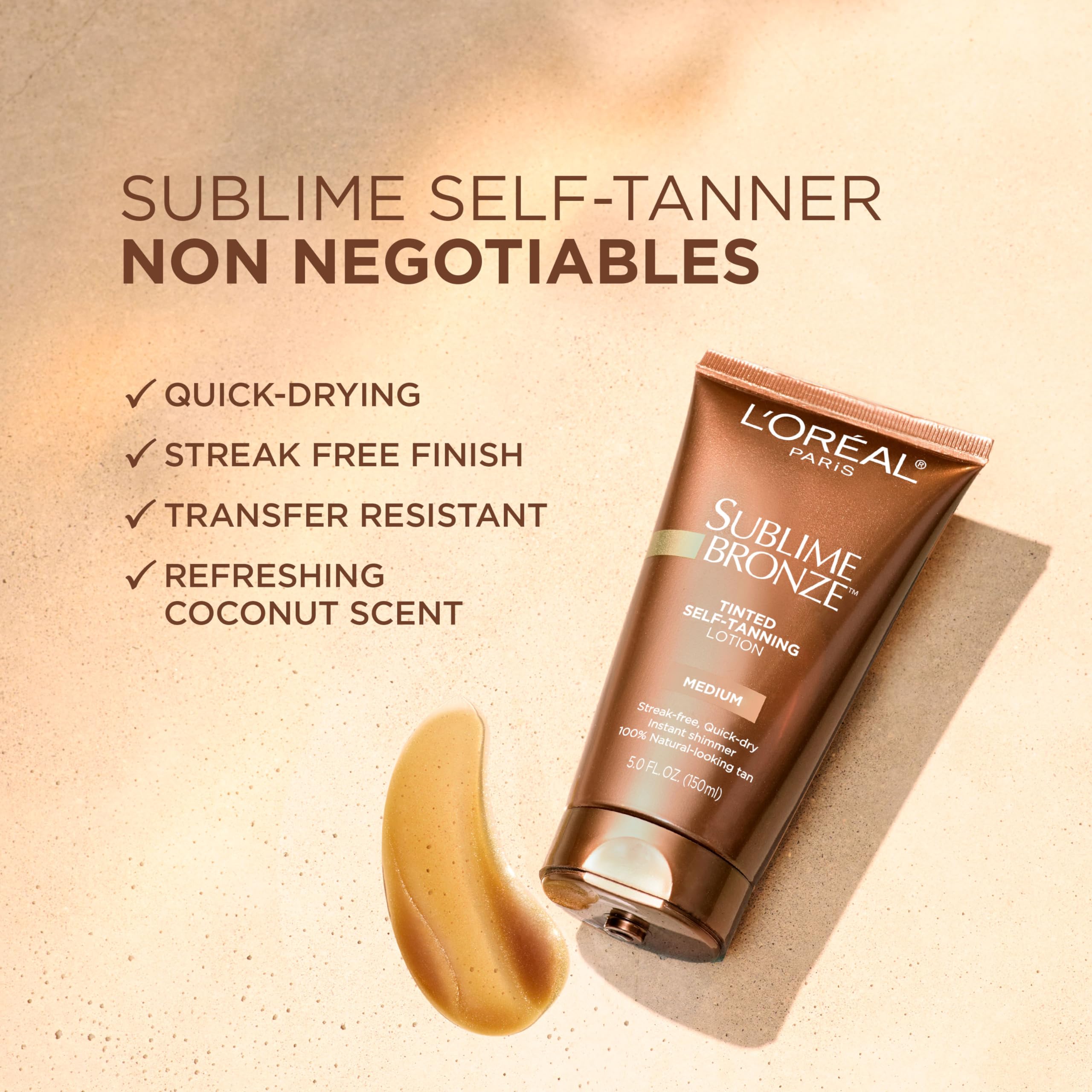 L'Oréal Paris Sublime Bronze Luminous Bronzer Self-Tanning Lotion, 6.7 oz.