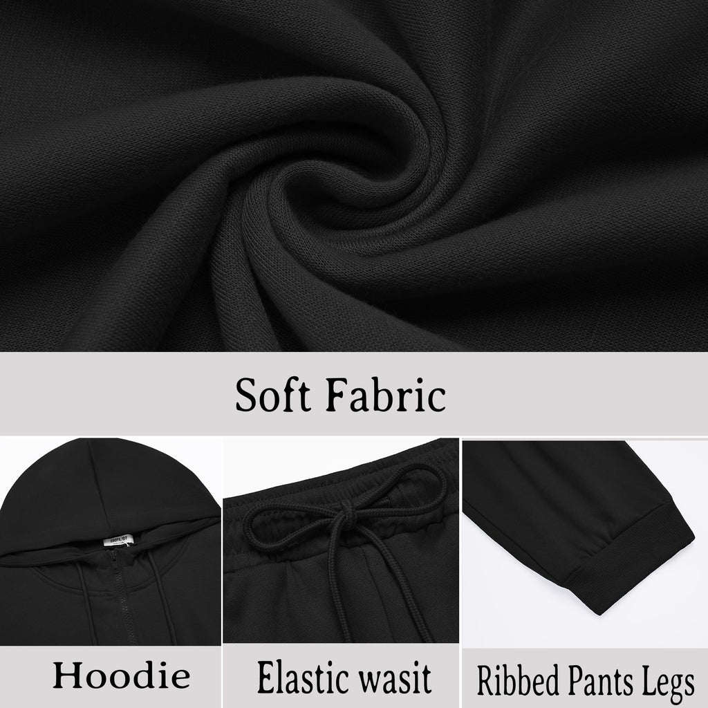 COOFANDY Sweatsuits for Men 2 Piece tracksuit Sets Full Zip Hoodie Sweatpants for Men Casual Sports Jogging Suits S-4XL
