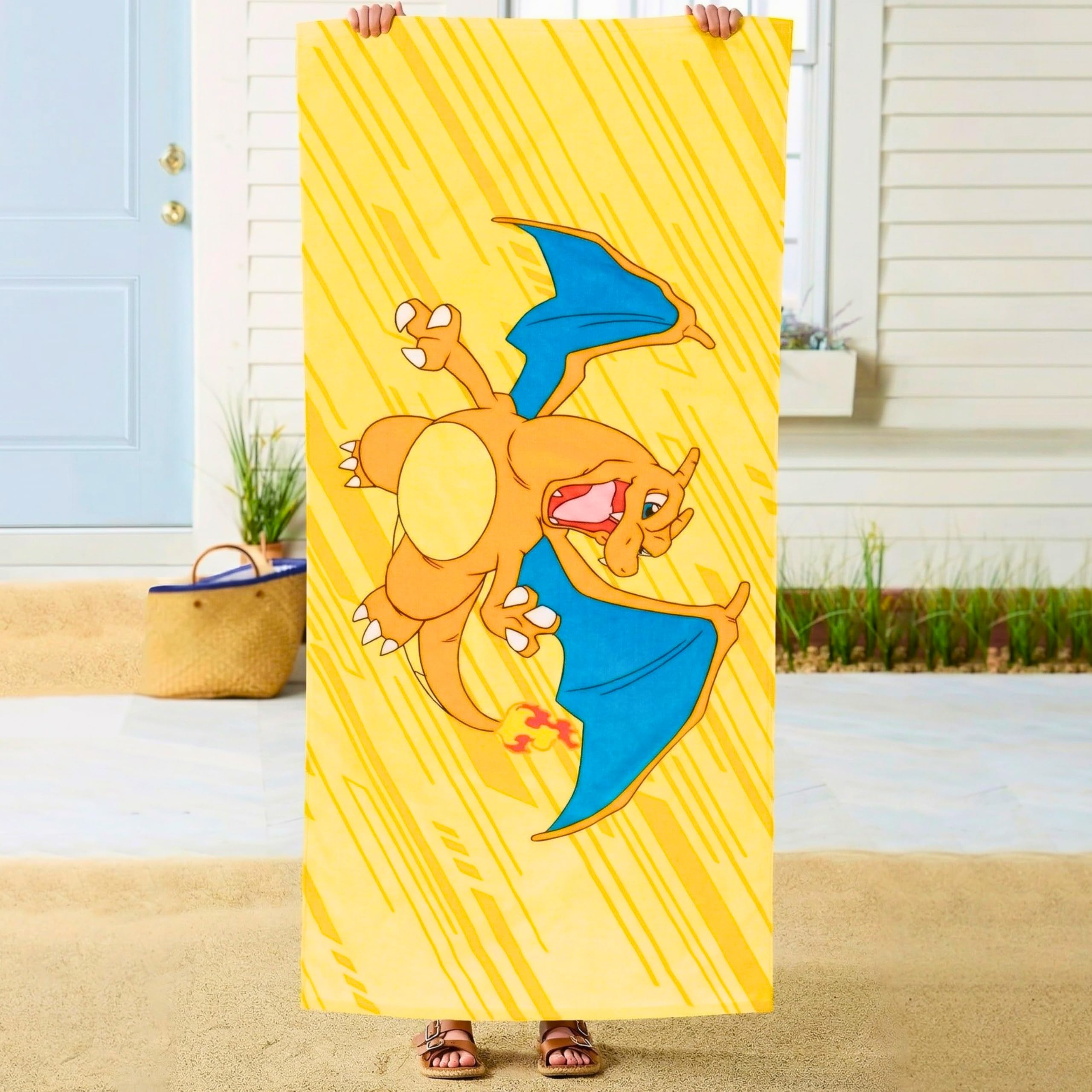 Barney Classic Kids Super Soft Cotton Bath/Pool/Beach Towel, 58 in x 28 in, (Offical Licensed Product) By Franco