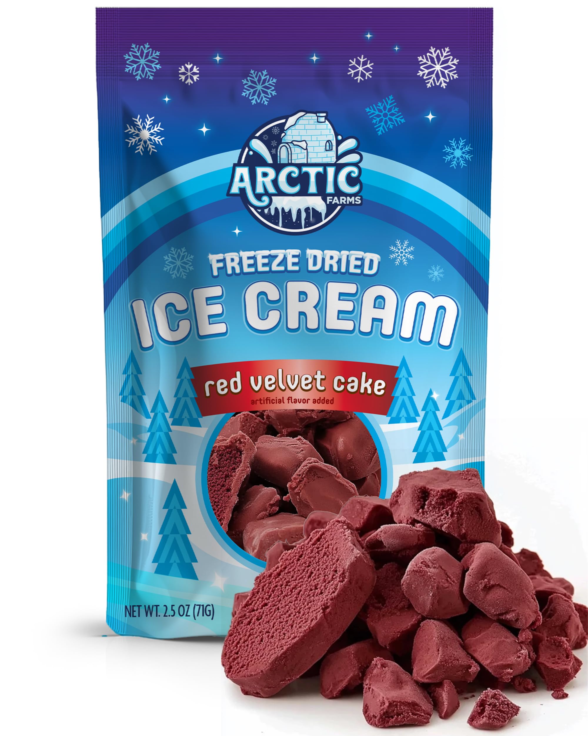 Arctic Farms Freeze Dried Ice Cream Bits Bagged and Boxed - Does Not Melt (1lb, S'mores)