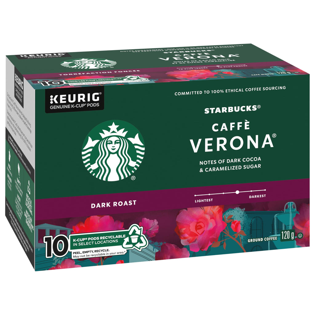 Starbucks Coffee K-Cup Variety Pack, 1 Cinnamon Dolce, 1 Hazelnut, 1 Mocha, 1 Cr�me Brulee, 1 Maple Pecan, 1 Caramel, 10 CT K-Cups, 1 CT