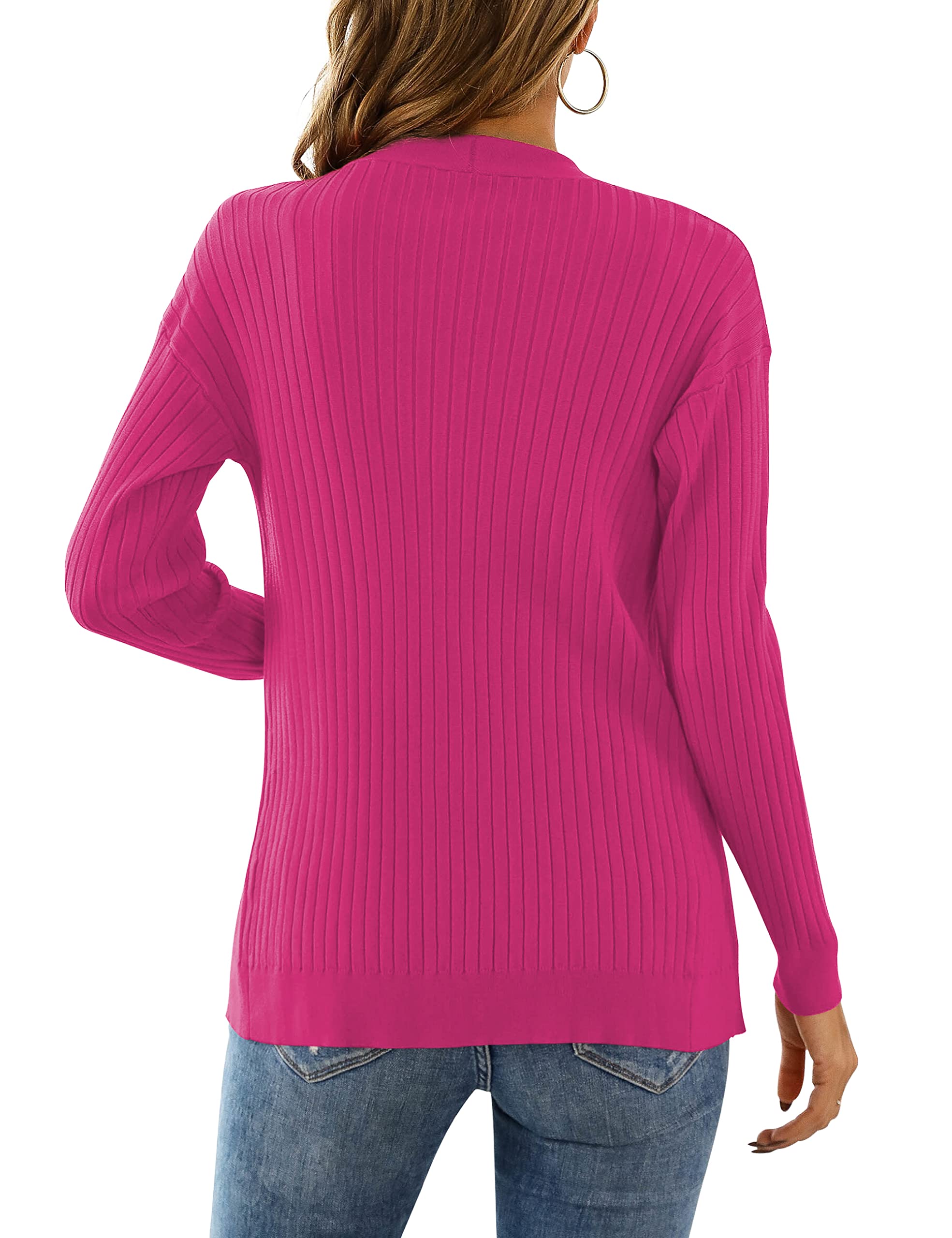 LIENRIDY Women's Knit Cardigan Long Sleeve Button Down Sweater Lightweight Cardigans, S-XL