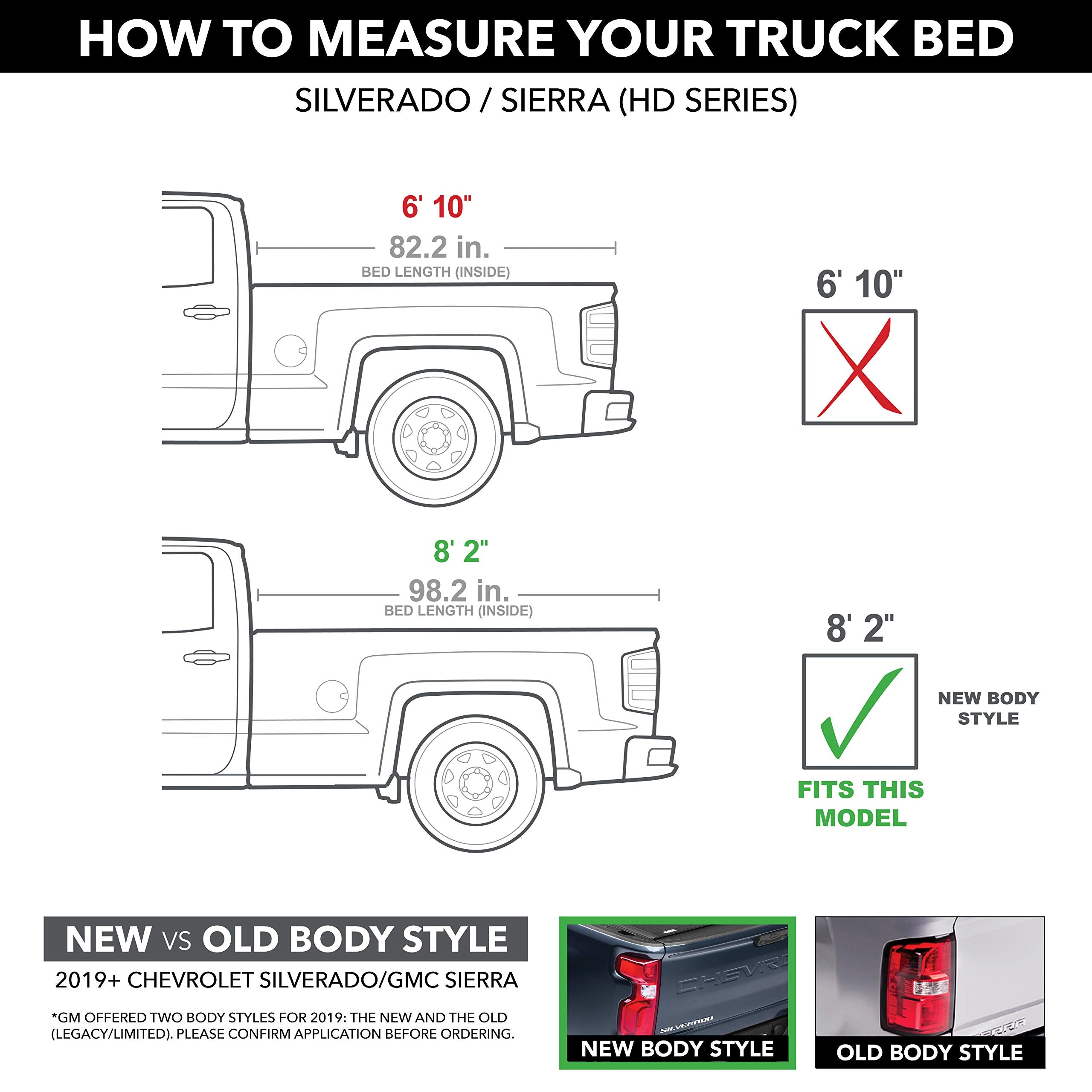 RealTruck Extang Trifecta 2.0 Soft Folding Truck Bed Tonneau Cover | 92456 | Fits 2019-2026 Chevy/GM Silverado/Sierra (w/o Factory toolboxes or MultiPro Tailgate) 5' 10" Bed (69.9")