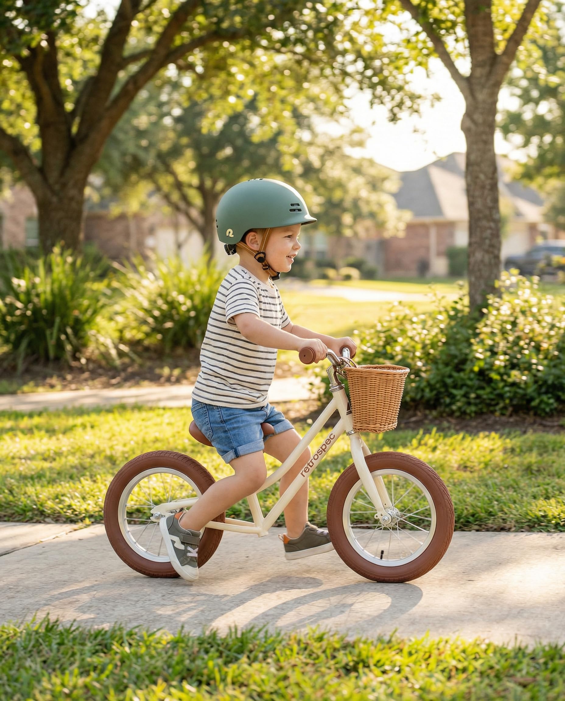 Retrospec Baby Beaumont Kids' Balance Bike for Toddlers, No Pedals, Cushioning Air Filled Tires for Boys and Girls Ages 18 Months - 3 Years, with Adjustable Seat Height