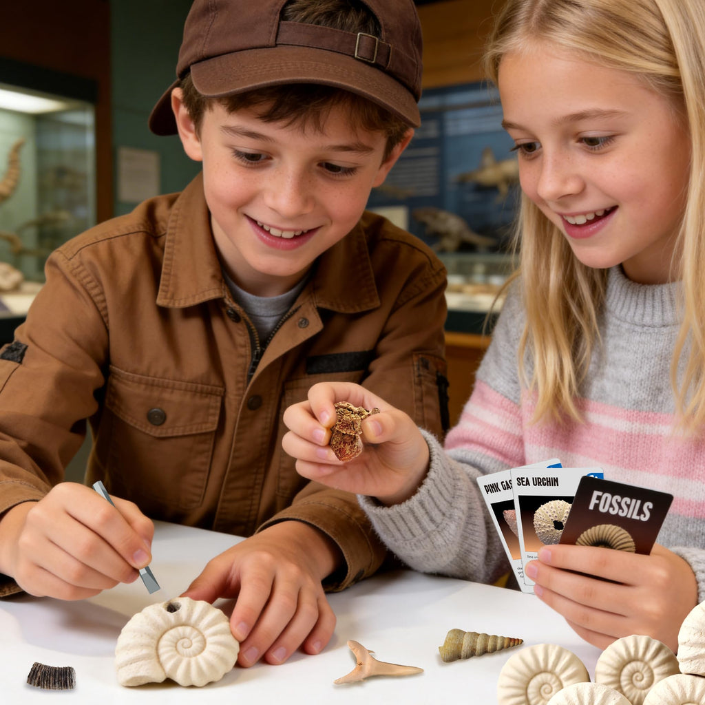 Gamerside Fossil Dig Kit - Educational STEM Science Toys for Kids Ages 6+ - Dig Up 12 Fossils Real & Dinosaur Bones Rocks - Digging Activities Kits - Paleontology, Discovery Gifts for Boys & Girls