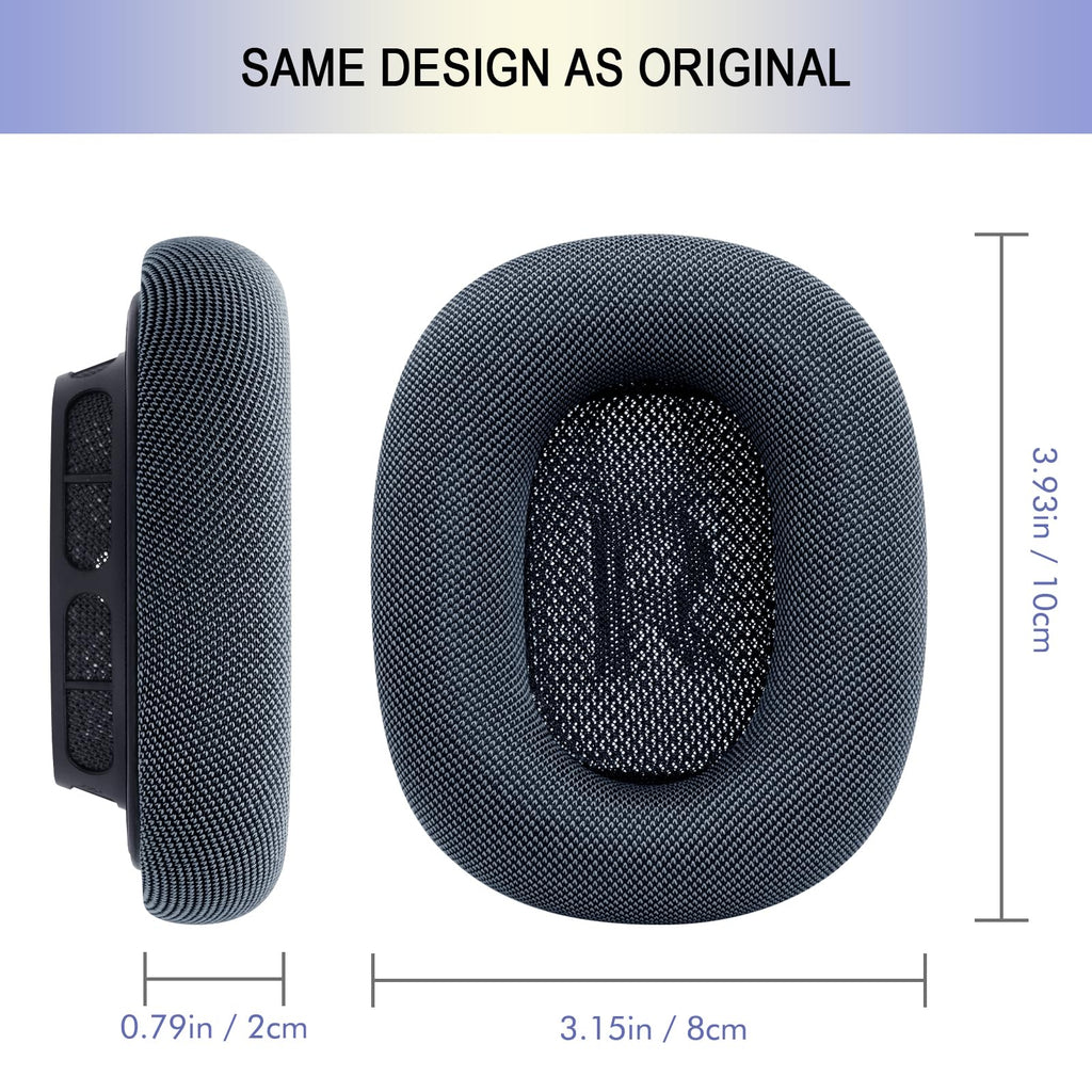 Ear Cushions for AirPods Max - Mesh Fabric Ear Cups Cover Replacement - Upgraded Cushion for Apple Air Pods Max Headphones (Green)