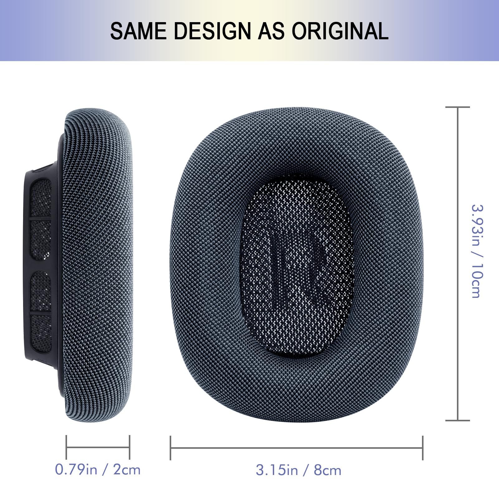 Ear Cushions for AirPods Max - Mesh Fabric Ear Cups Cover Replacement - Upgraded Cushion for Apple Air Pods Max Headphones (Green)
