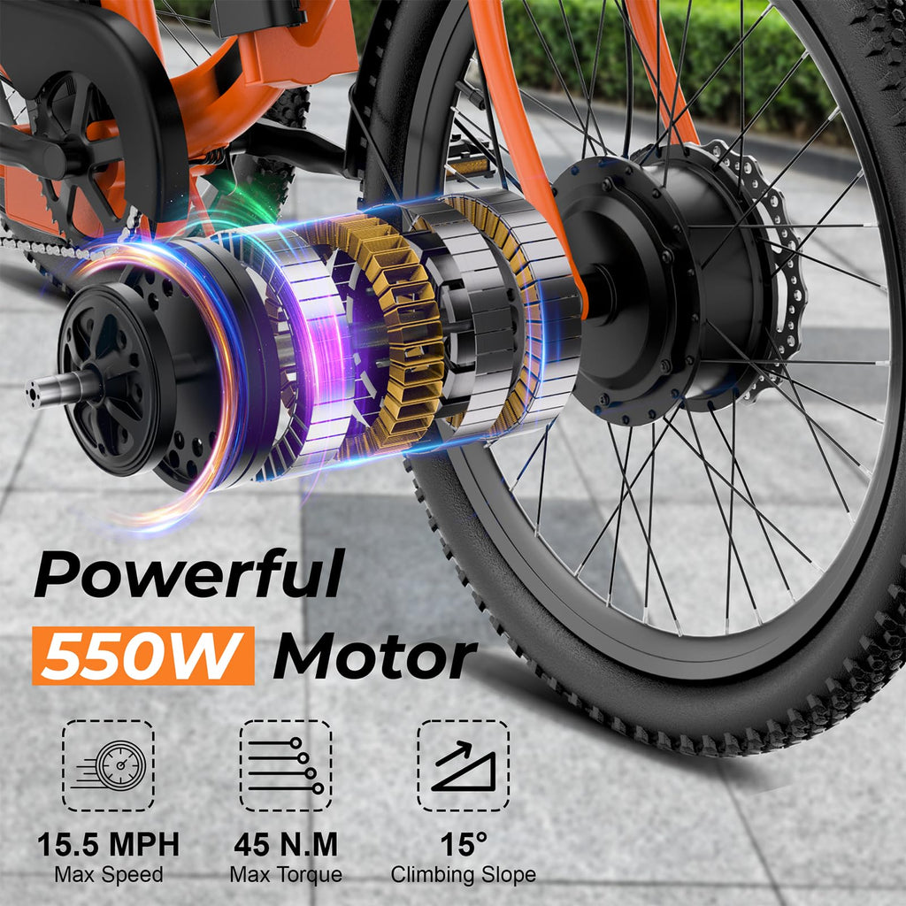 ANCHEER Electric Tricycle for Adults, Peak 600W Folding Electric Trike, 24" 499Wh Ebike for Seniors, 15.5MPH Electric Bike, Removable Battery, 3 Wheel, LCD, Rear Differential, Basket