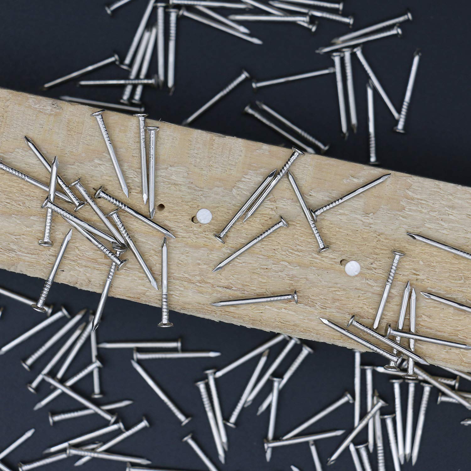 240pcs Gold Hardware Nails, 1-1/2” × 14 Ga Brass Plated Wood Nails, Nails for Hanging Wall Decor, Finishing Nails, Picture Hanging Nails, Wall Nails, Roofing Nails