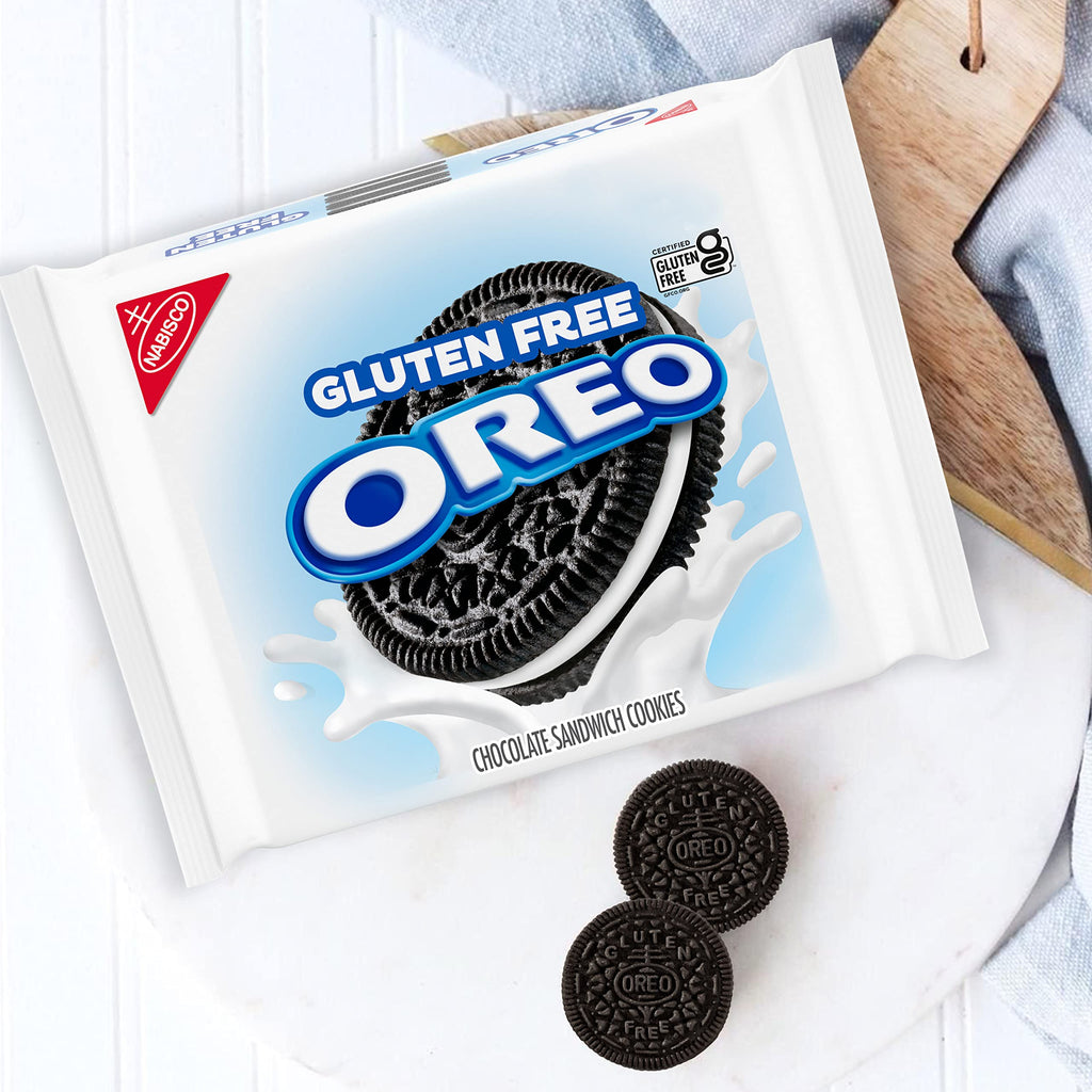 OREO Double Stuf Golden Sandwich Cookies, Family Size, 20 oz