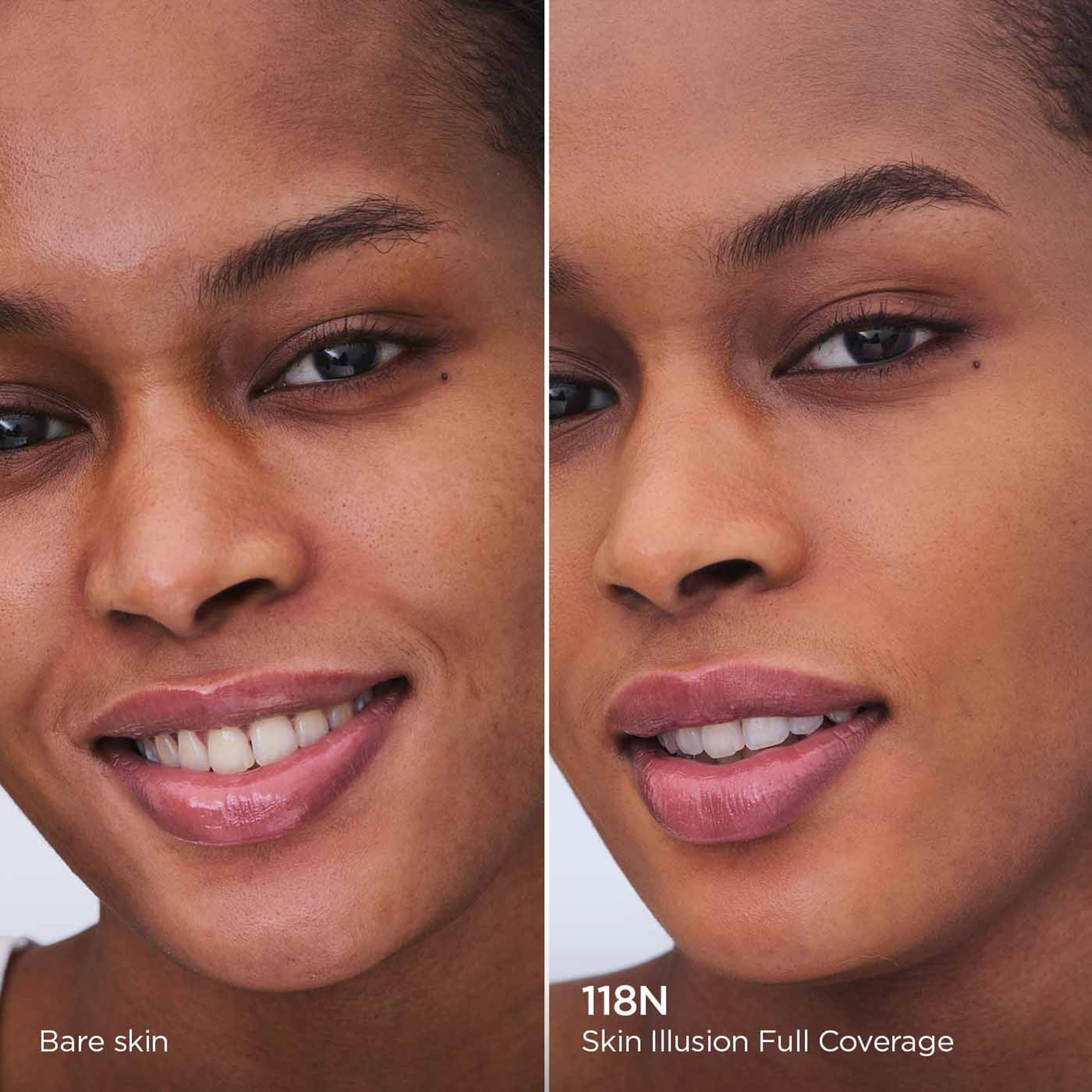 Clarins Skin Illusion Longwear Full Coverage Foundation|Luminous Matte Finish|24H Hold and 24H Hydration|Natural Looking|Transfer, Sweat and Smudge Proof| Contains Hyaluronic Acid|1 Fl Oz