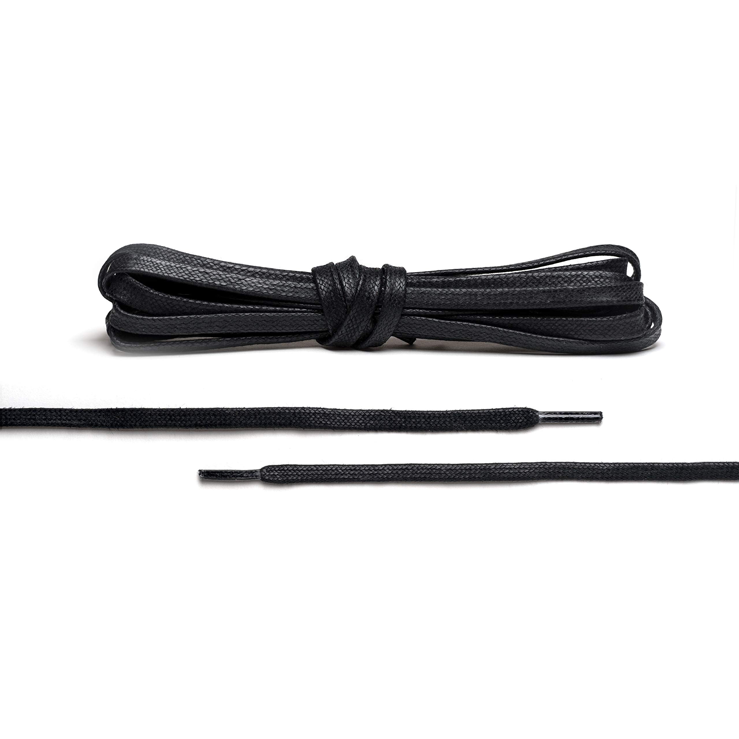 Premium Flat Waxed Cotton Boot Laces - Cobbler's Choice Shoe Laces - Durable and Beautiful!
