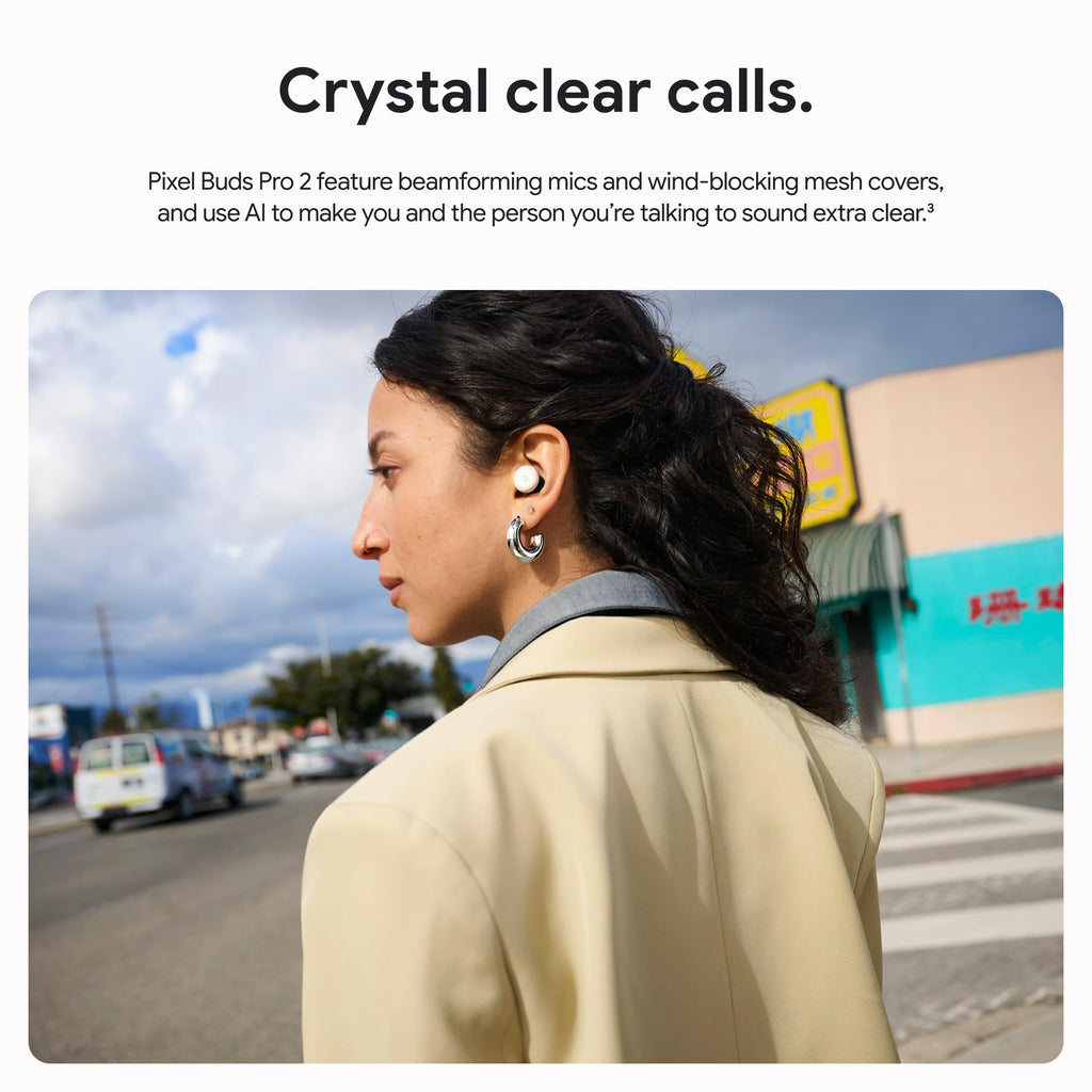 Google Pixel Buds Pro 2 - Wireless Bluetooth Earbuds with Pro-Level Active Noise Cancellation - Built for Gemini, Your Google AI Assistant - Hazel