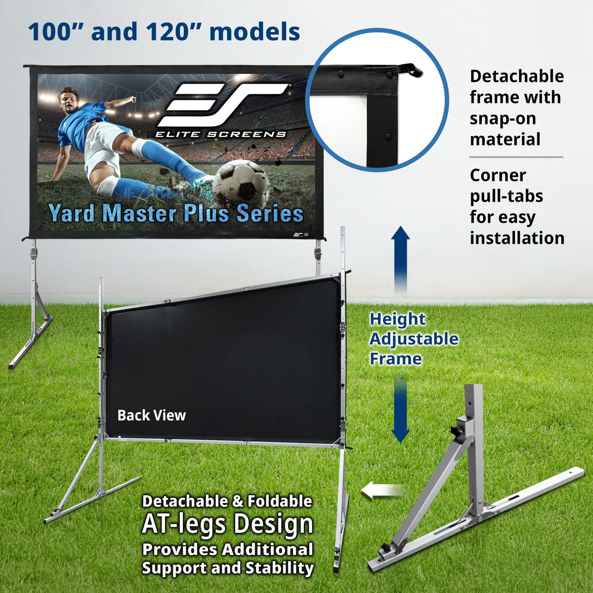 Elite Screens 100-inch Wraith Veil DUAL, 16:9, 0.8 Gain, 150° Viewing Angle, Front & Rear Projection Screen, Yardmaster 2 OMS100H2-Dual
