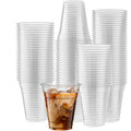 Crystal Clear PET Cups for Iced Coffee,Milkshake, Cold Drinks, Slush, Smoothy's, Slurpee, Ice cream, Dessert, Party's, Plastic Disposable Cups (50, 12 oz)