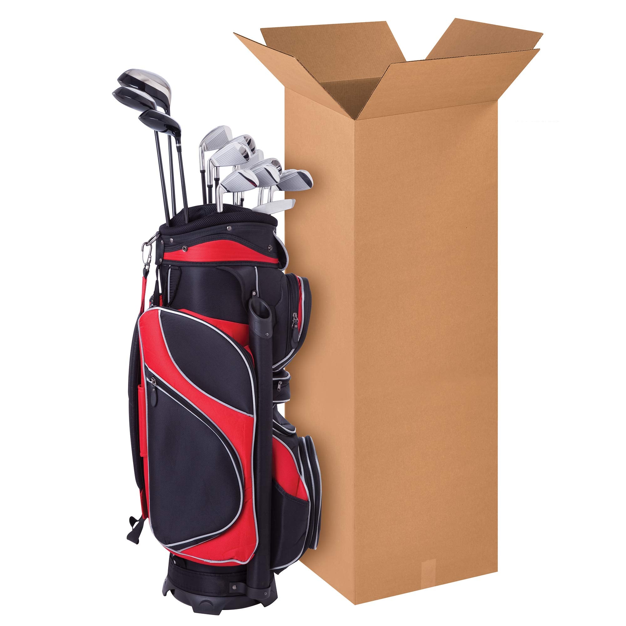 BOX USA 4x4x40 Tall Corrugated Boxes, Tall, 4L x 4W x 40H, Pack of 25 | Shipping, Packaging, Moving, Storage Box for Home or Business, Strong Wholesale Bulk Boxes