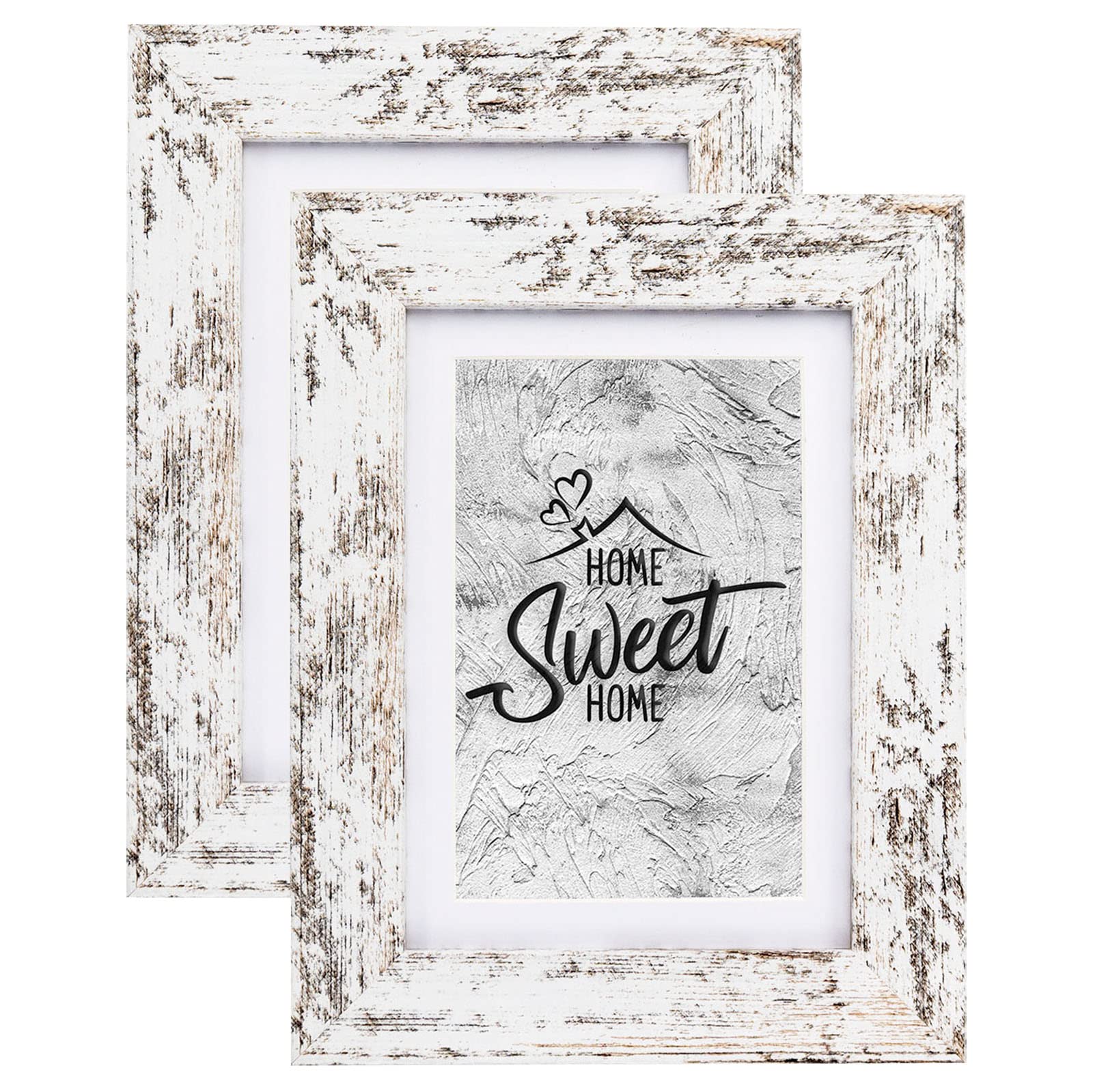 Califortree Black 11x14 Picture Frame - Display Photos 8x10 with Mat or 11x14 Without Mat - HD Glass Inside, Set of 2
