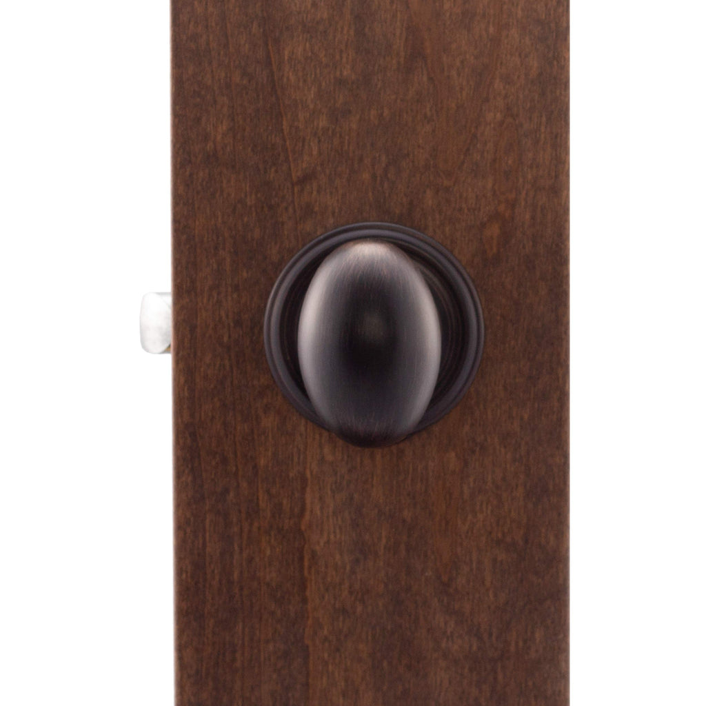 Copper Creek EK2090BC Egg Door Knob, Dummy Function, 1 Pack, in Black