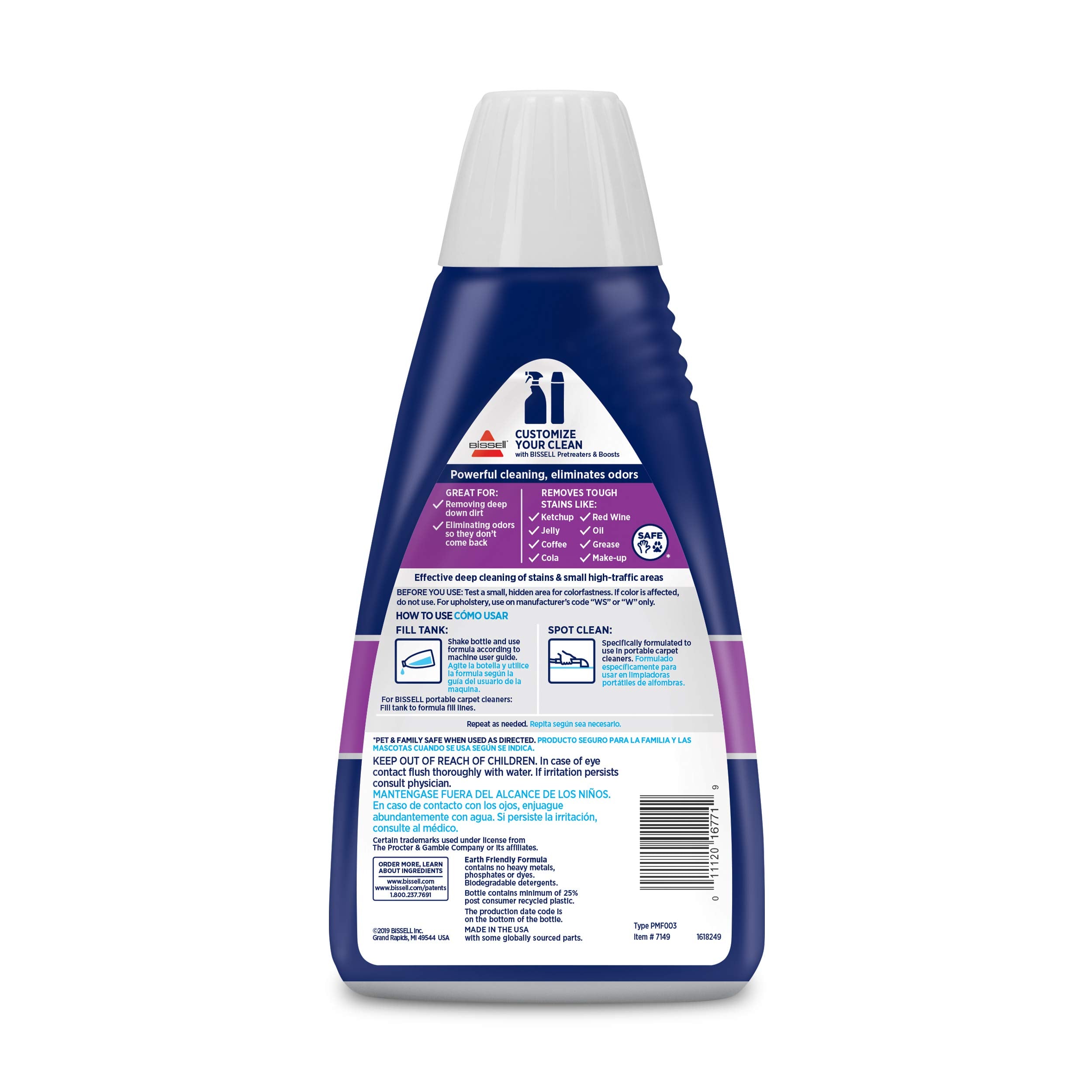 Bissell Spot & Stain with Febreze Freshness Spring & Renewal Formula, 7149, 32 ounces