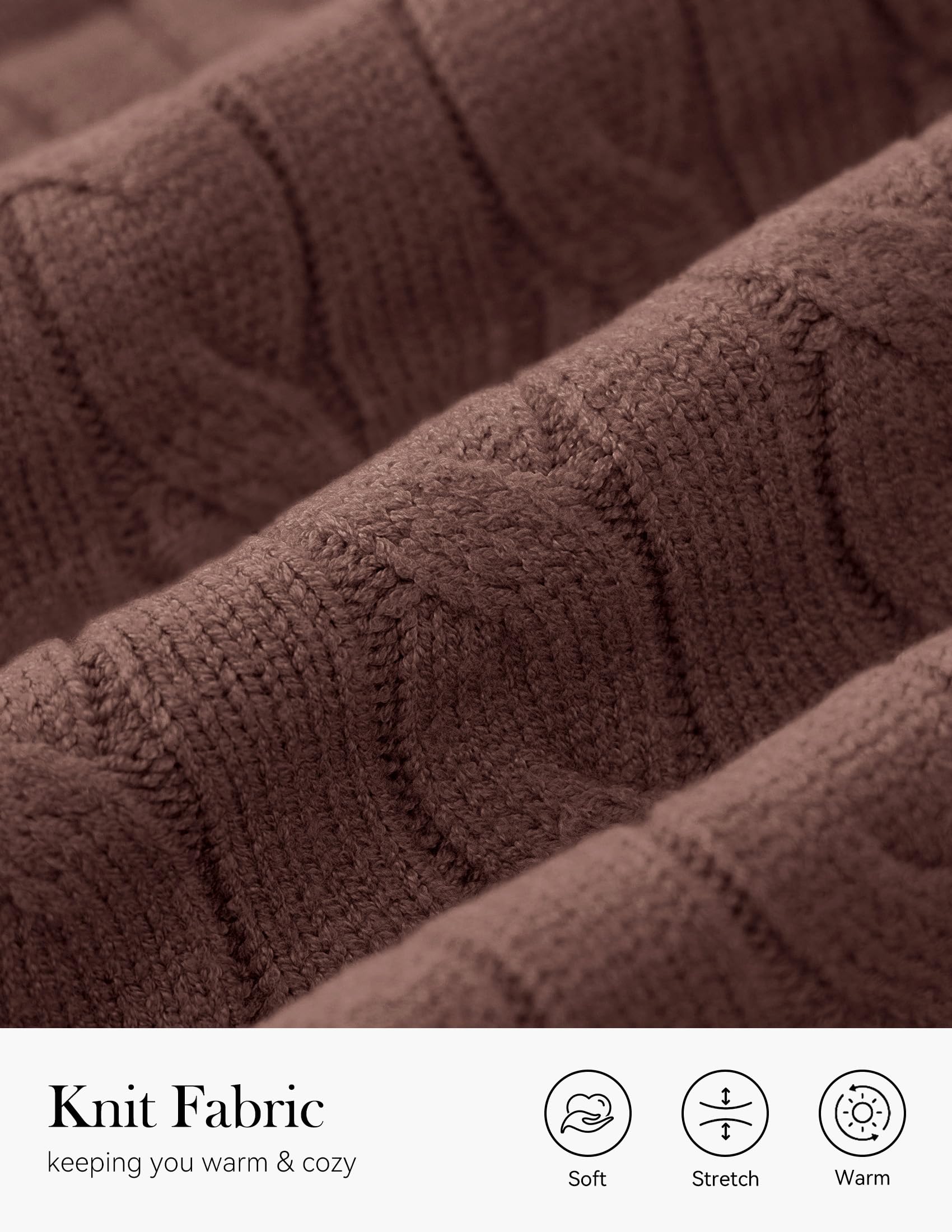 PRETTYGARDEN Spring Cable Knit Oversized Sweaters for Women 2026 Polo V Neck Long Sleeve Casual Chunky Sweater Pullover Tops