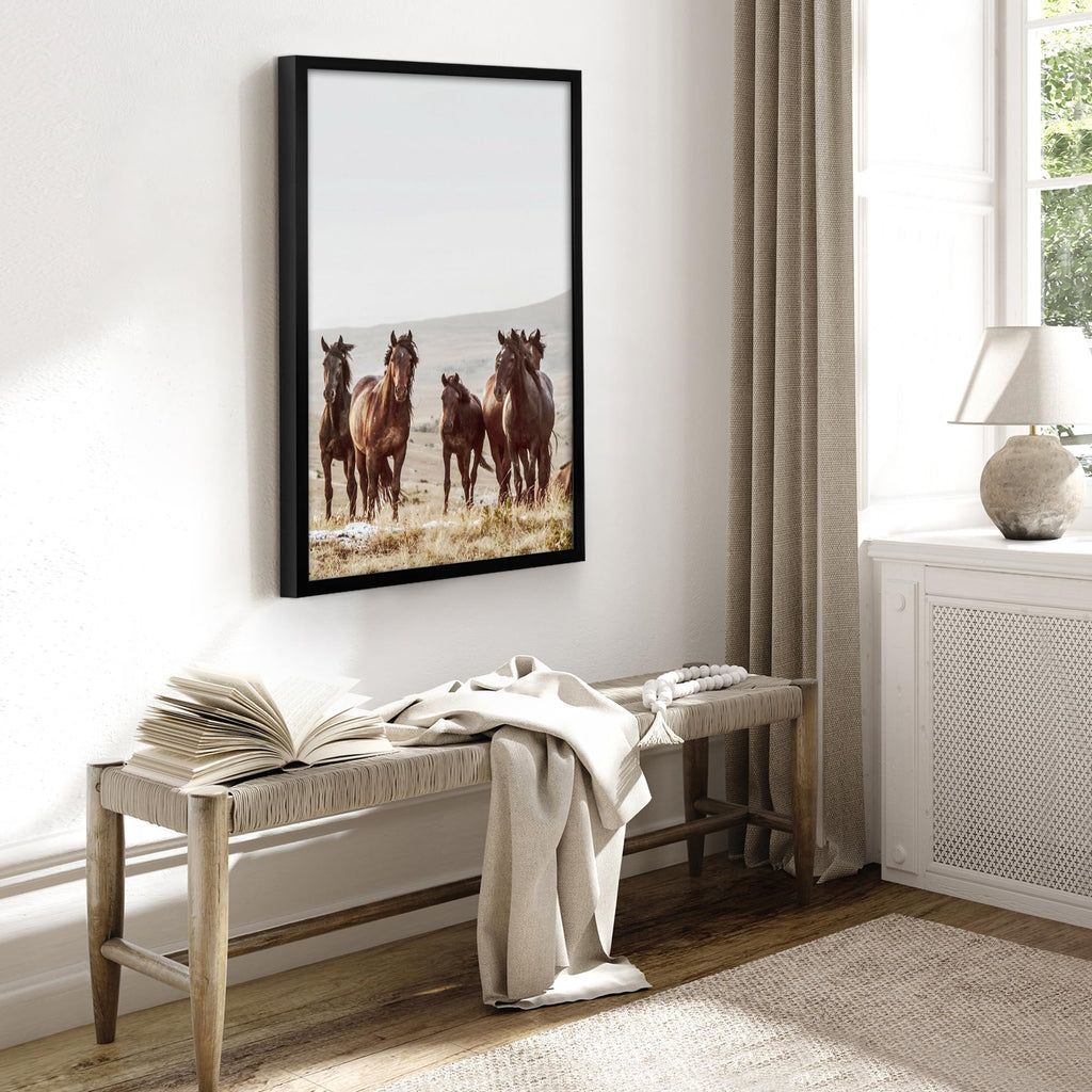 Americanflat 5x7 Picture Frame with Shatter-Resistant Glass - Soho Collection - Gallery Style Deep Molding Picture Frames for Tabletop and Wall Display - Black