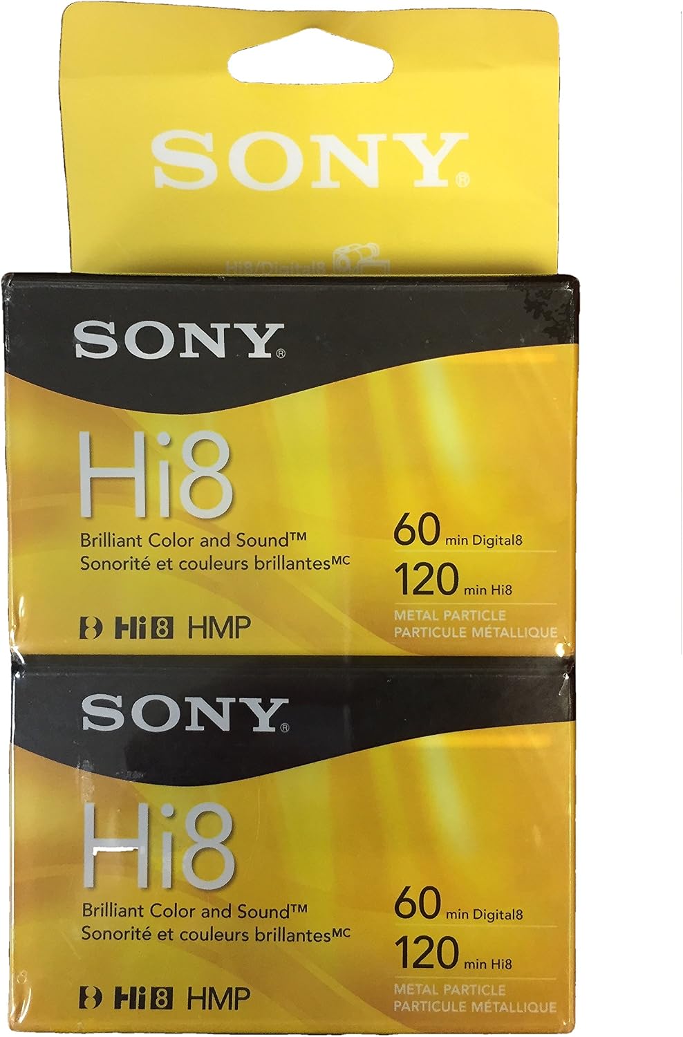 Sony Hi-8 HMPD 120 minute 2-Pack Video Camcorder Cassette Tapes