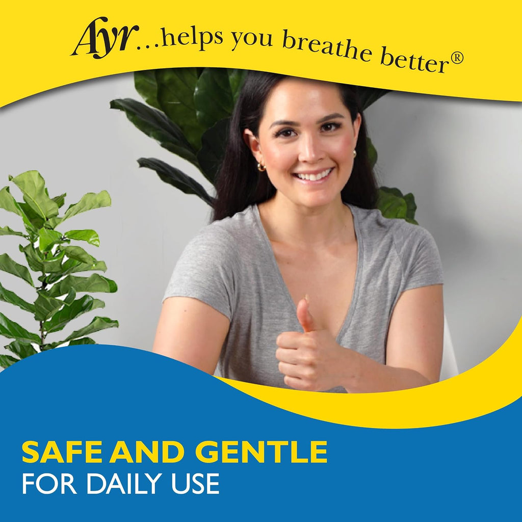 Ayr Saline Nasal Mist Spray 50 mL – Non Medicated Nasal Moisturizer for Dry Nasal Passages Cold and Allergy Relief (Pack of 2)