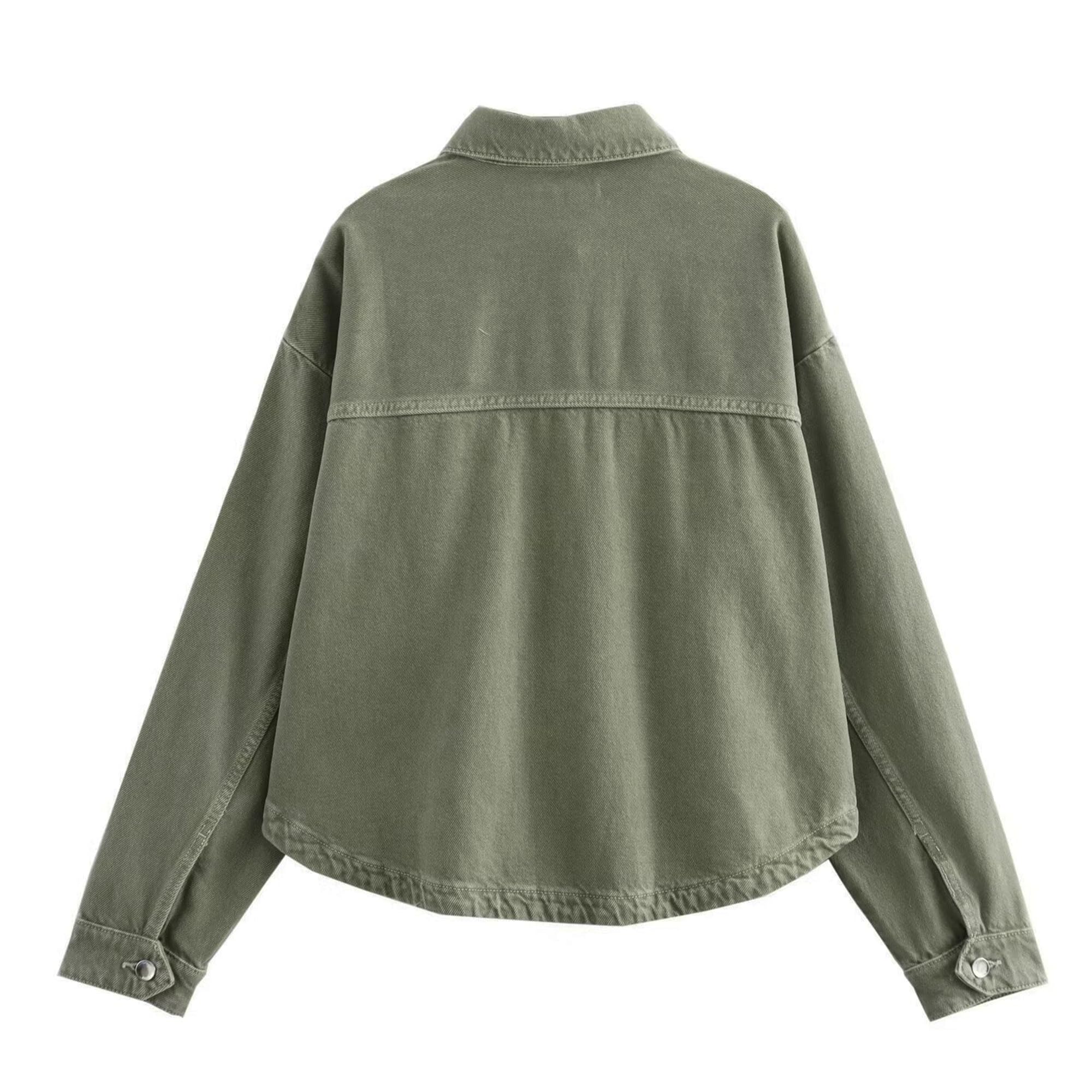 Hixiaohe Jean Jackets for Women Trendy Button Up Denim Shirt Jacket Oversized Long Sleeve Coat Fashion Clothes with Pockets