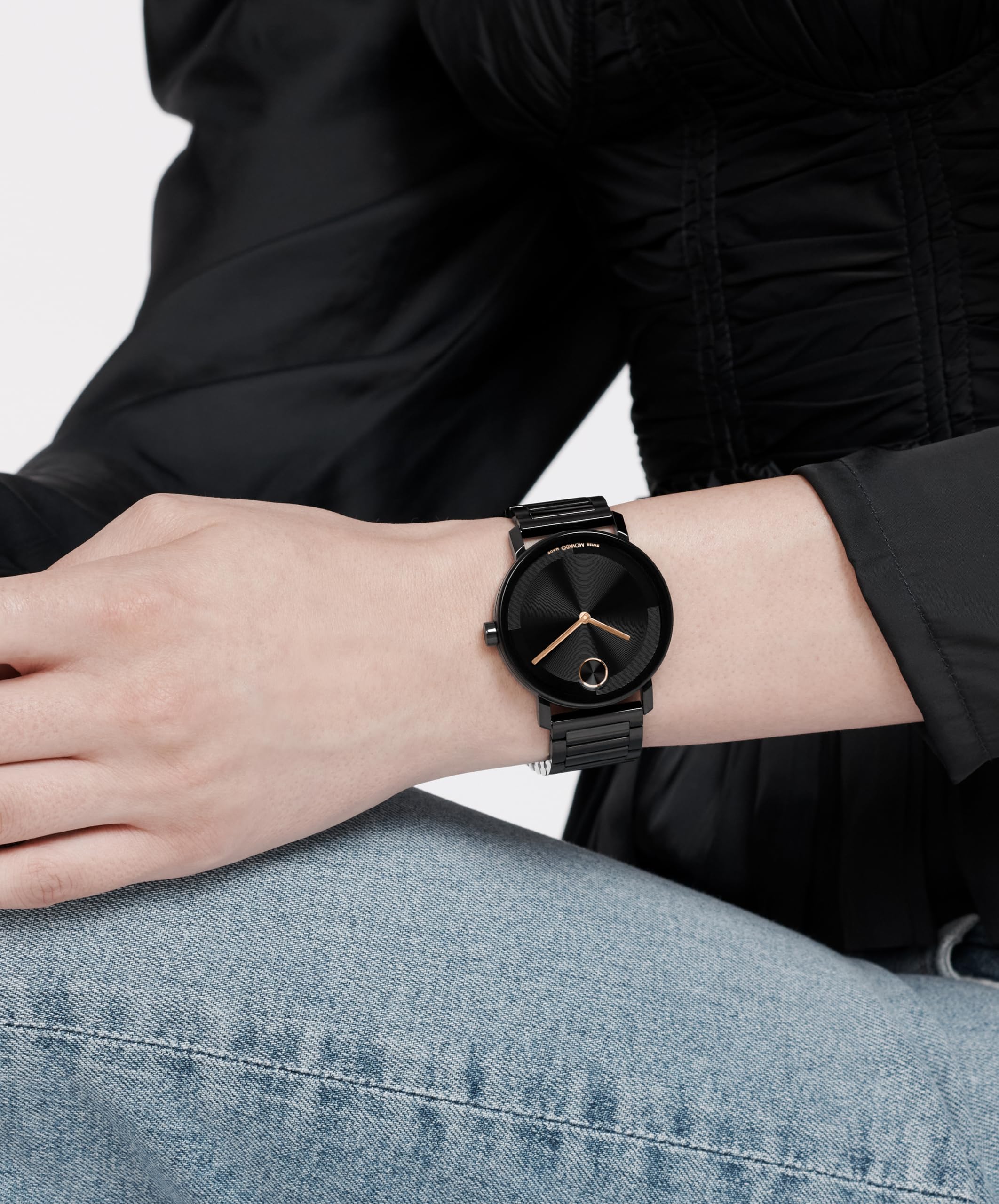 Movado Bold Evolution 2.0 Men's Watch - Swiss Quartz Movement, Stainless Steel Mesh Bracelet - 3 ATM Water Resistance - Luxury Fashion Timepiece for Him - 40mm