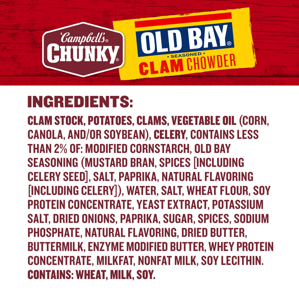 Campbell's Chunky Soup, Healthy Request New England Clam Chowder, 18.8 Ounce Can (Case Of 12)