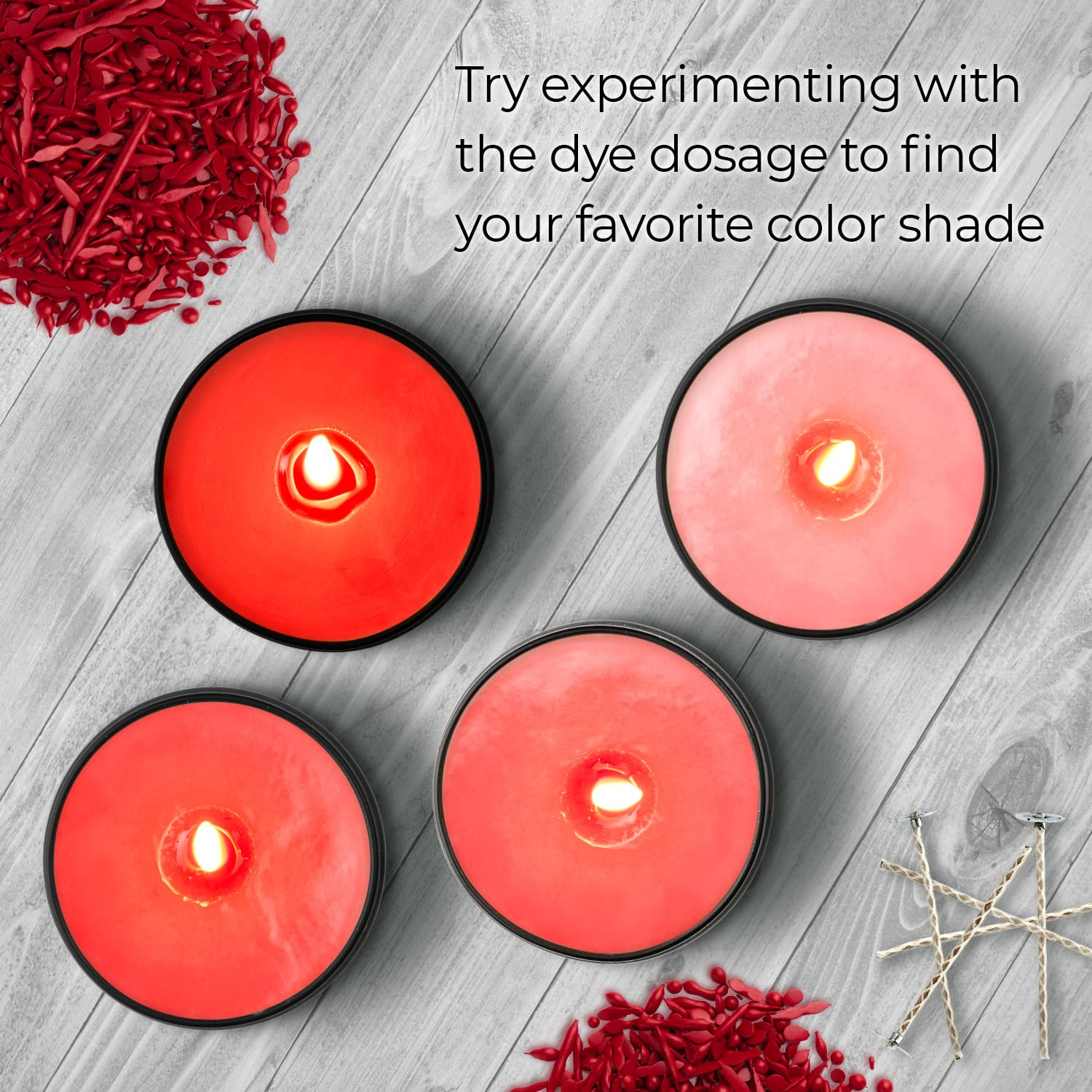 Liquid Candle Wax Dye for Soy Candle Making - 16 Popular Candle Dye Coloring Set - Premium Liquid Candle Wax Coloring - Highly Concentrated Candle Colors