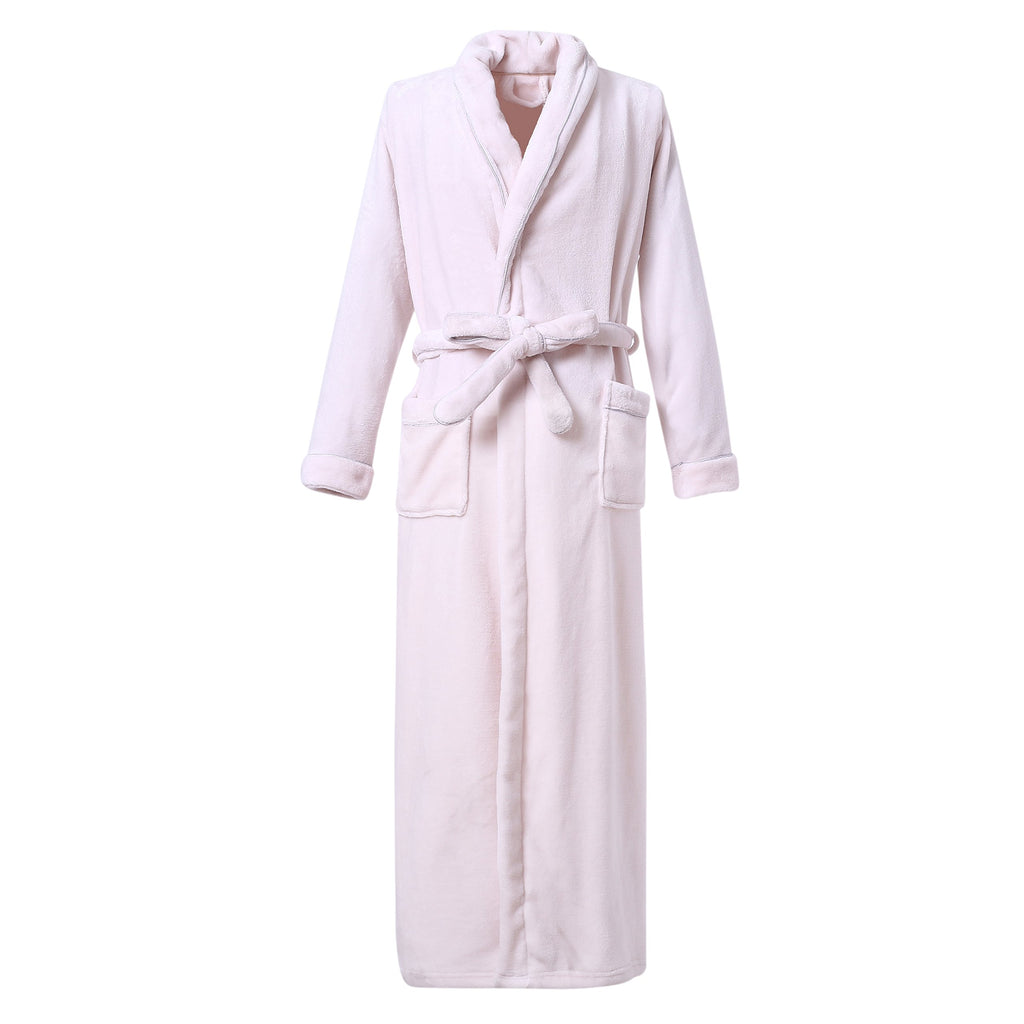 Richie House Women's Plush Soft Warm Fleece Bathrobe Robe RH1591