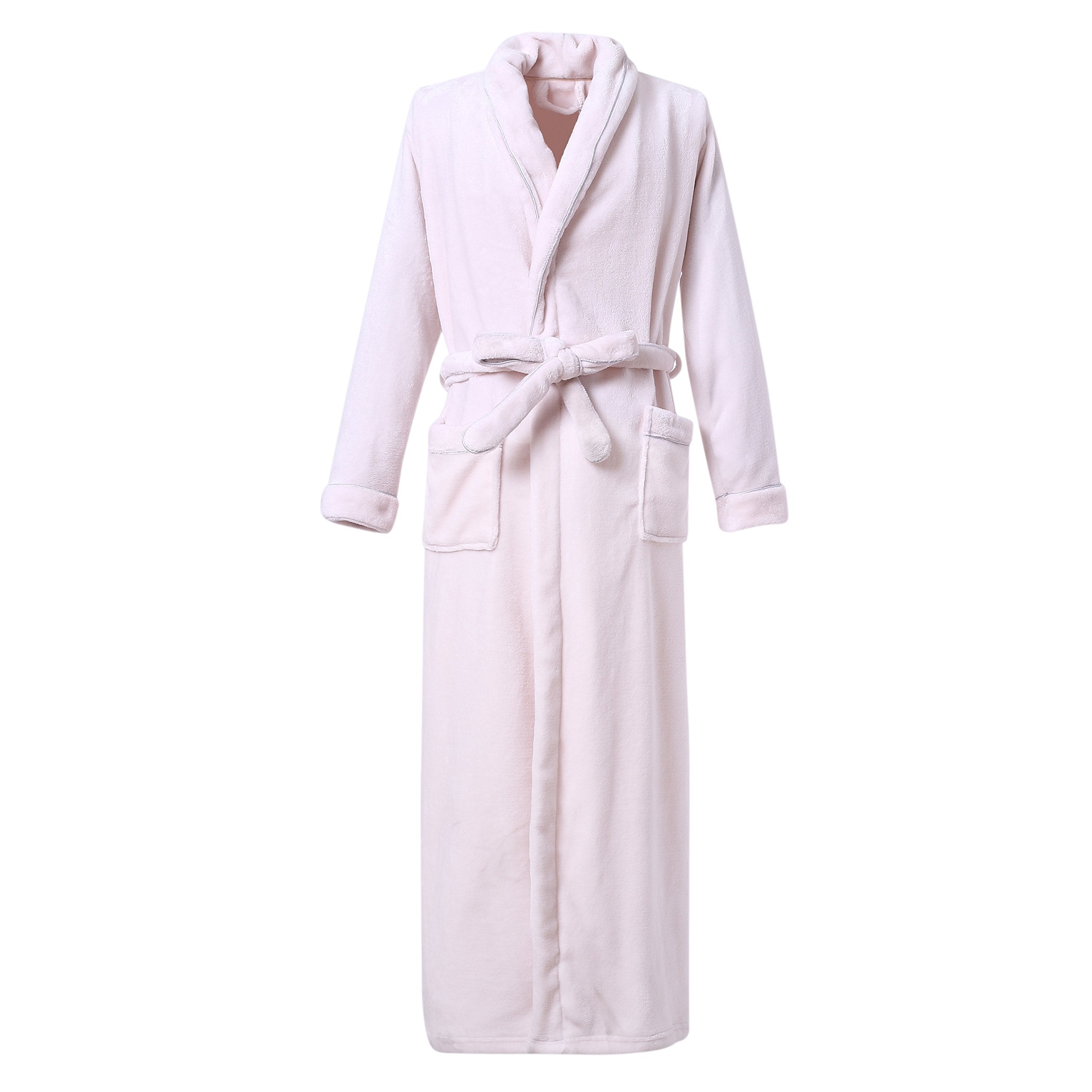 Richie House Women's Plush Soft Warm Fleece Bathrobe Robe RH1591