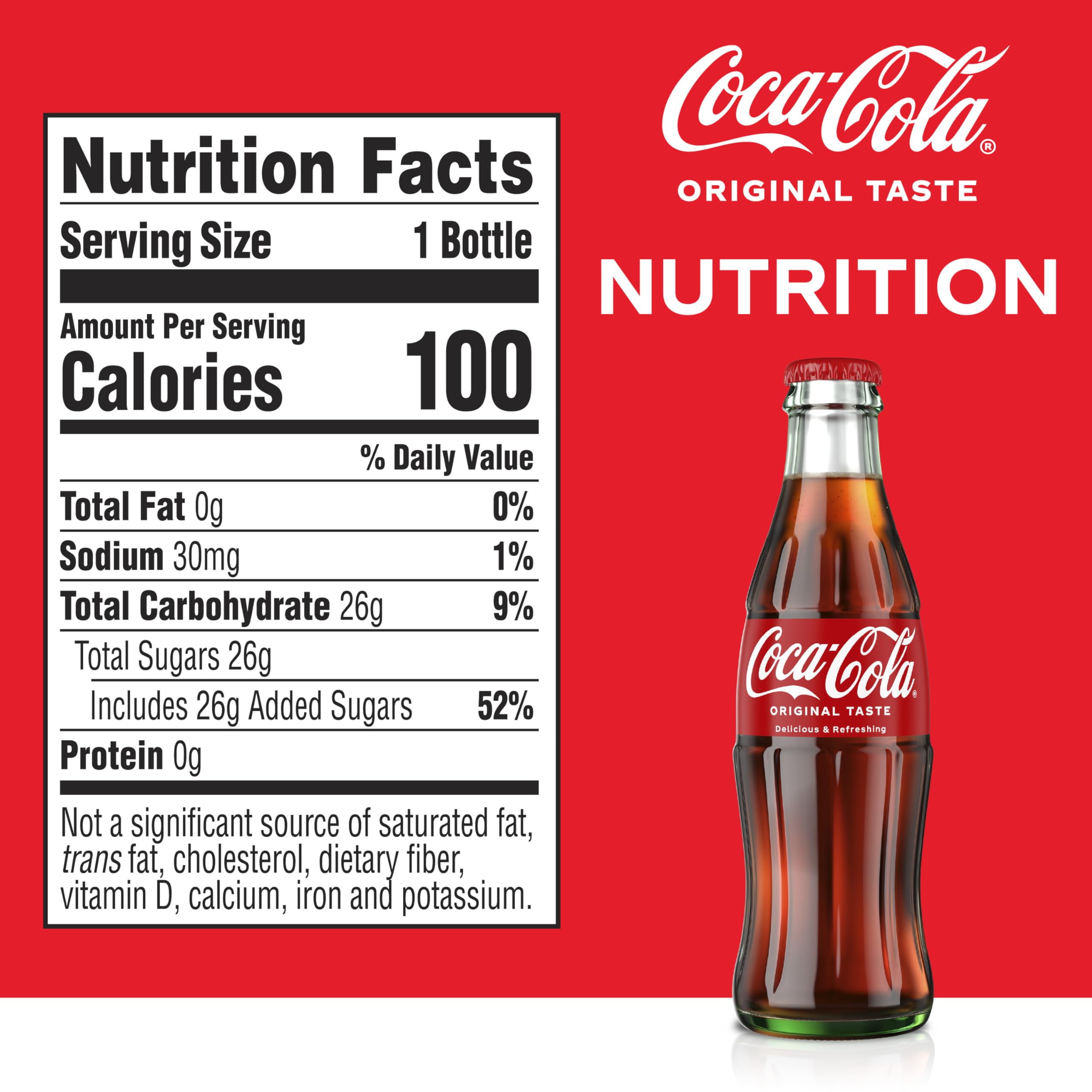 Coca-Cola Classic 8Oz Glass Bottles 2- (12 Bottles) Coke