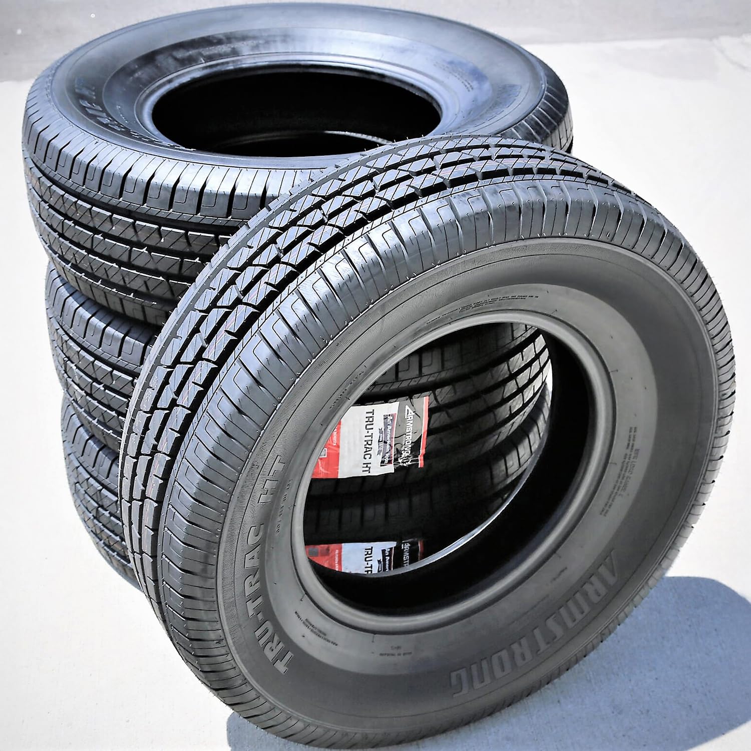 Armstrong Tru-Trac HT All-Season Truck/SUV Highway Radial Tire-215/70R16 215/70/16 215/70-16 100H Load Range SL 4-Ply BSW Black Side Wall UTQG 740AA