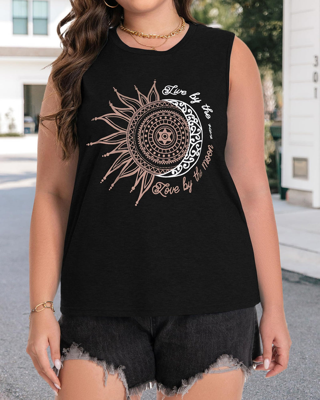 Plus Size Tops for Women Sleeveless Summer Tank Top Loose Fit Casual Tunics Shirts 2026