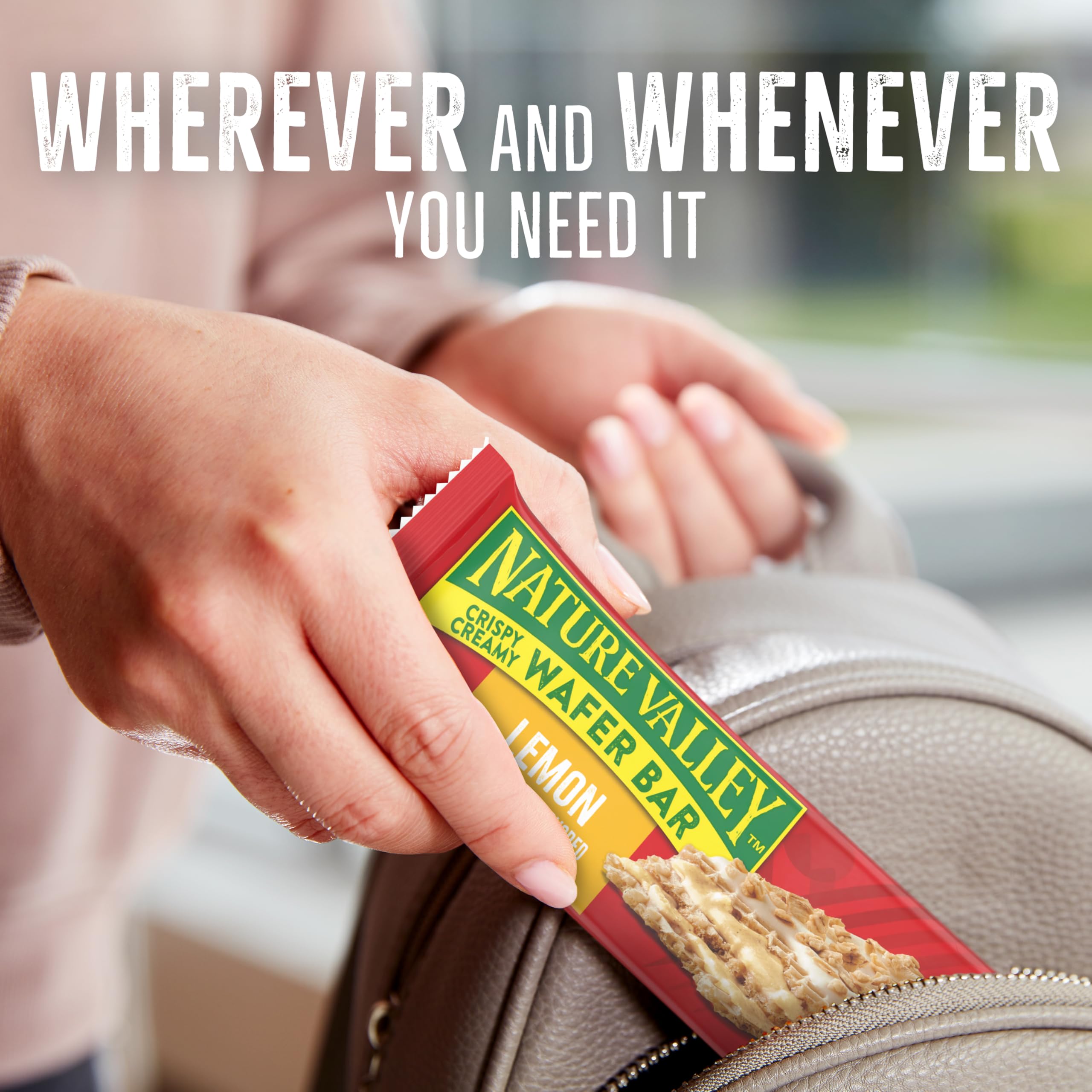 Nature Valley Crispy Creamy Wafer Bars, Blueberry, Whole Grain, 5 Bars, 6.5 oz