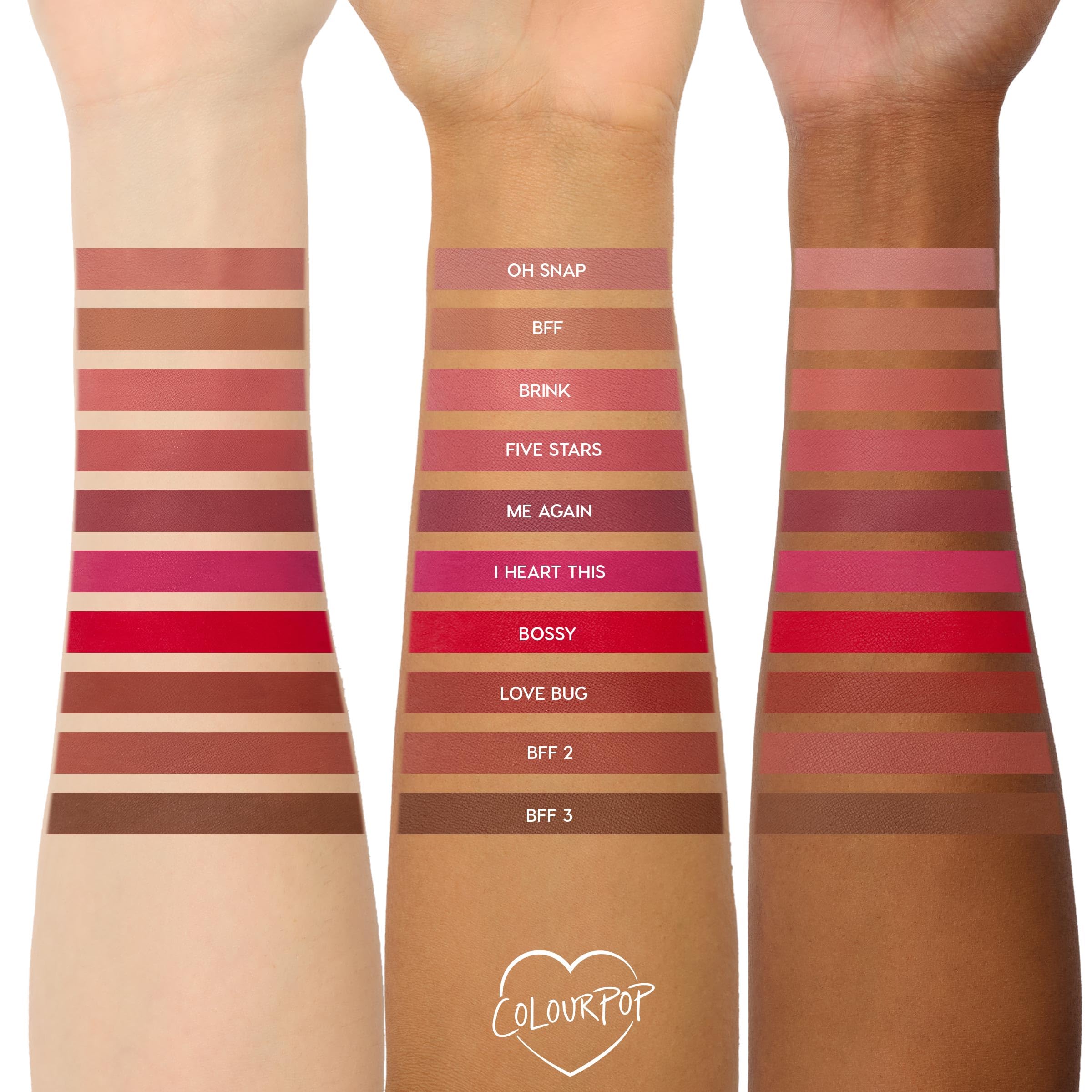 ColourPop Lil Box of Lippie Pencils Makeup Kit - 10-Piece Vegan Lip Liner Set with Creamy, Long-Wearing Formula - Includes New Shades to Deliver Bold, High-Impact Color (3.05 oz)