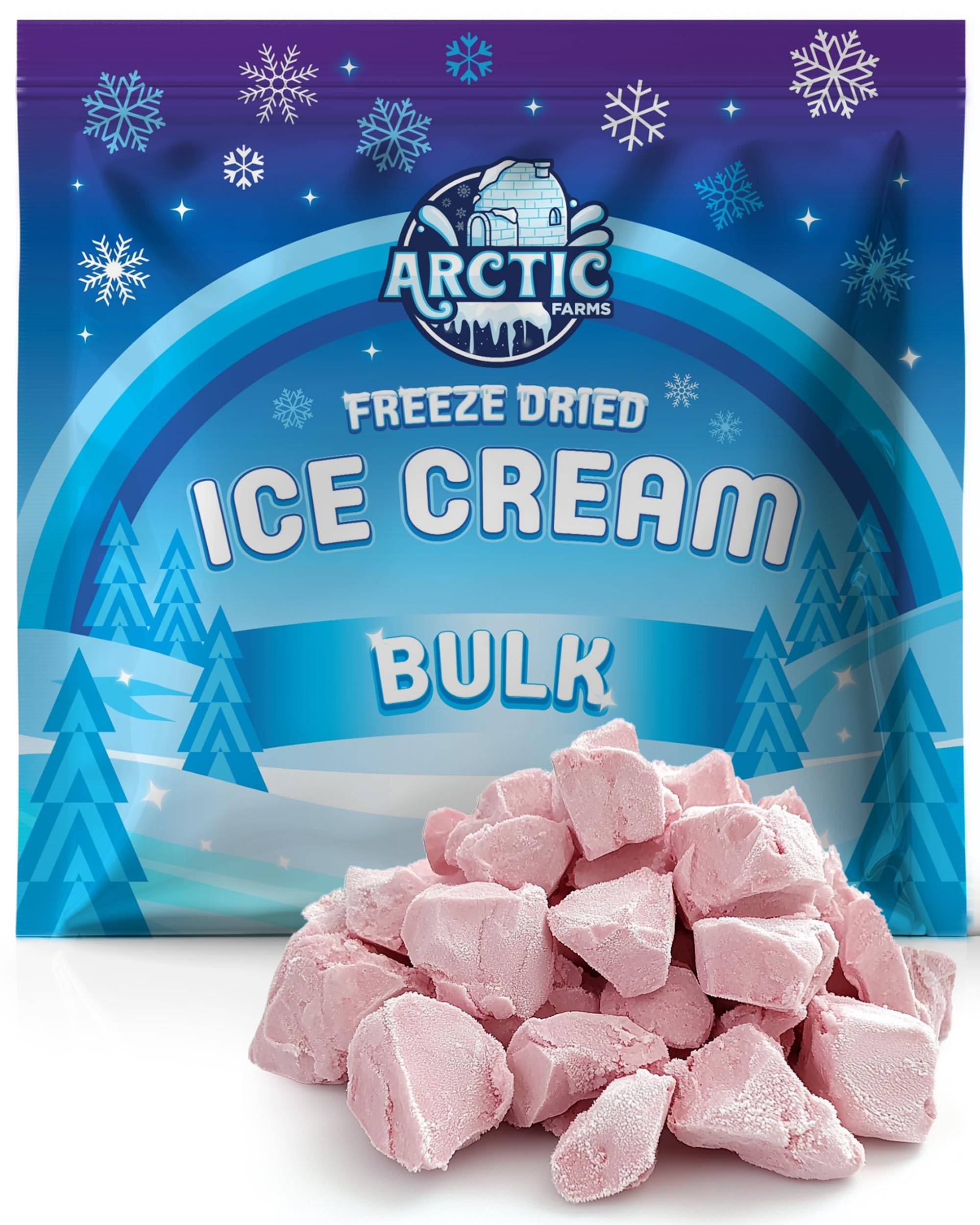 Arctic Farms Freeze Dried Ice Cream Bits Bagged and Boxed - Does Not Melt (1lb, S'mores)