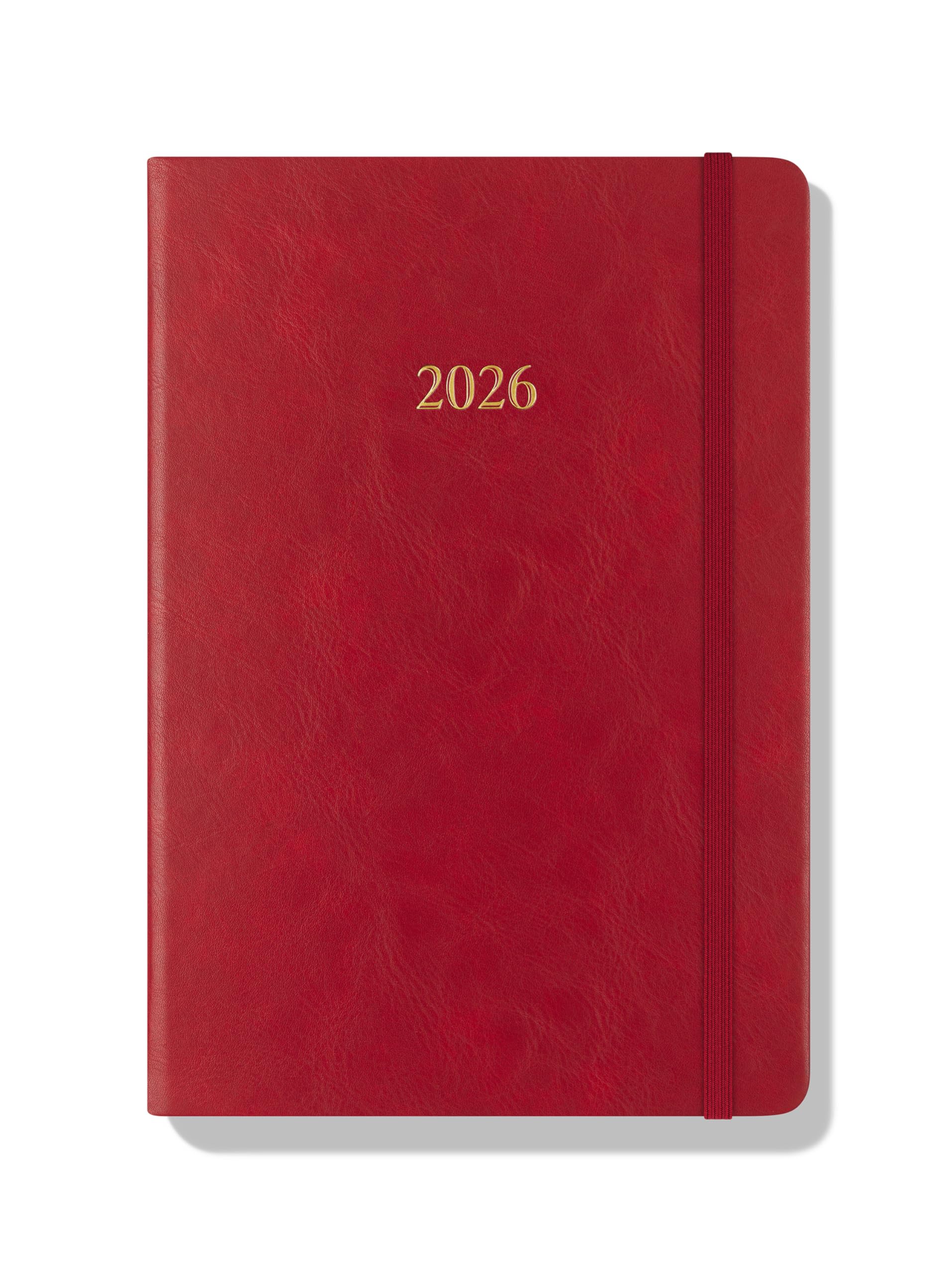 Wykeham's Executive 2026 Daily Journal Planner – US Public Holidays & Format – Customization Available (Brown, 6" x 4.5")