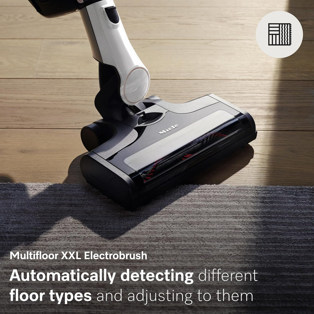 Miele Triflex HX2 Self-Standing Cordless Stick Vacuum Cleaner, 60 min runtime, Lotus White / Rose Gold