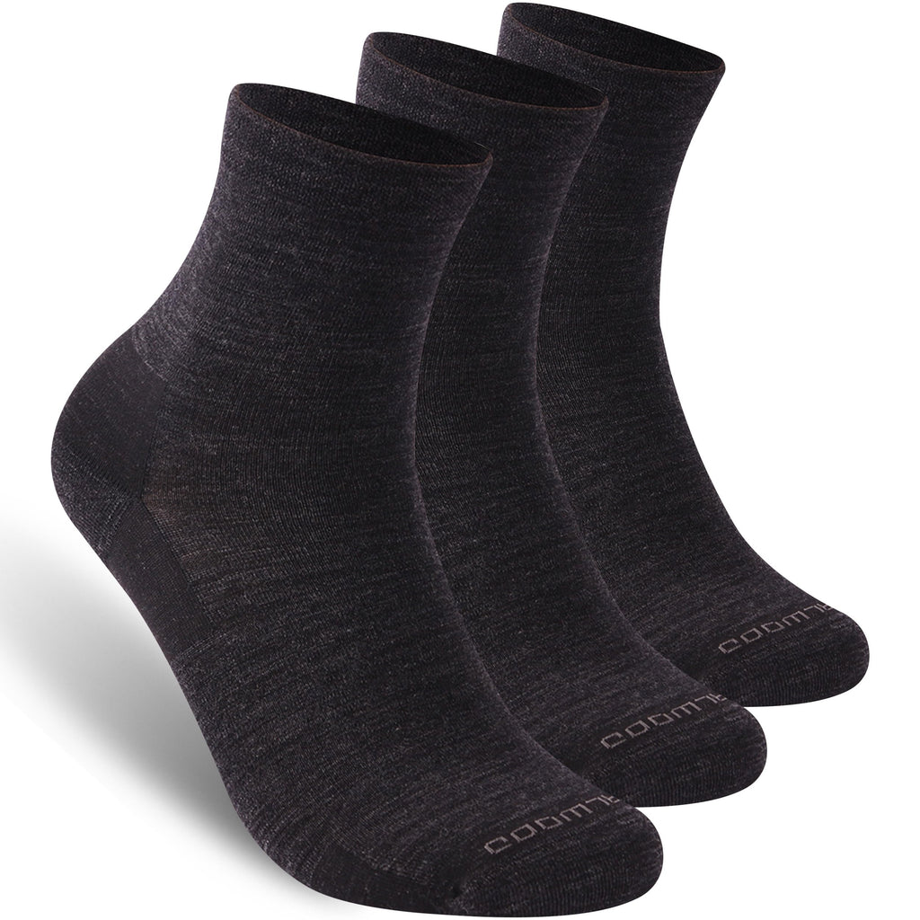 No Show Athletic Socks, ZEALWOOD 3 Pairs Merino Wool Ultra-Light Running Tennis Golf Socks for Men Women