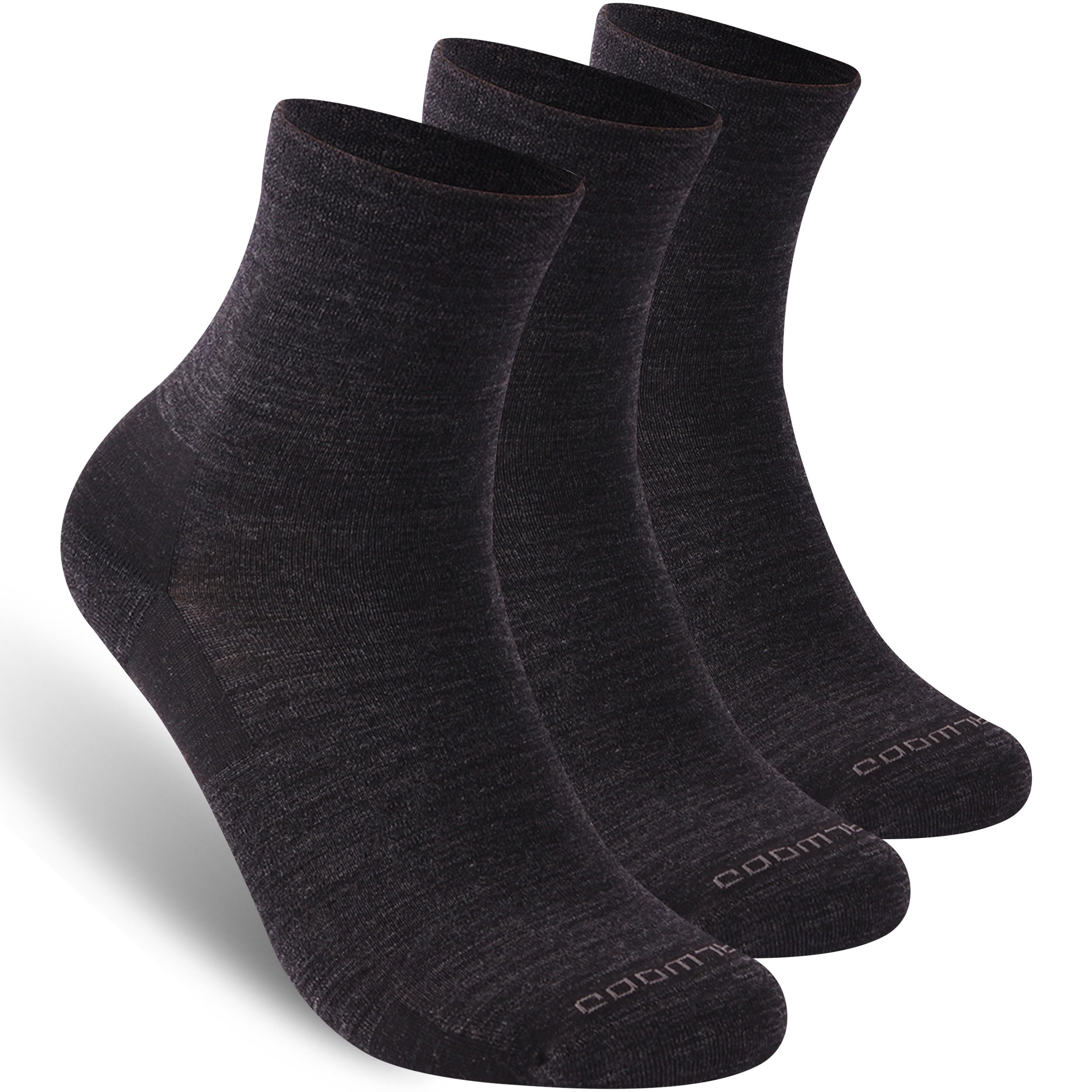 No Show Athletic Socks, ZEALWOOD 3 Pairs Merino Wool Ultra-Light Running Tennis Golf Socks for Men Women