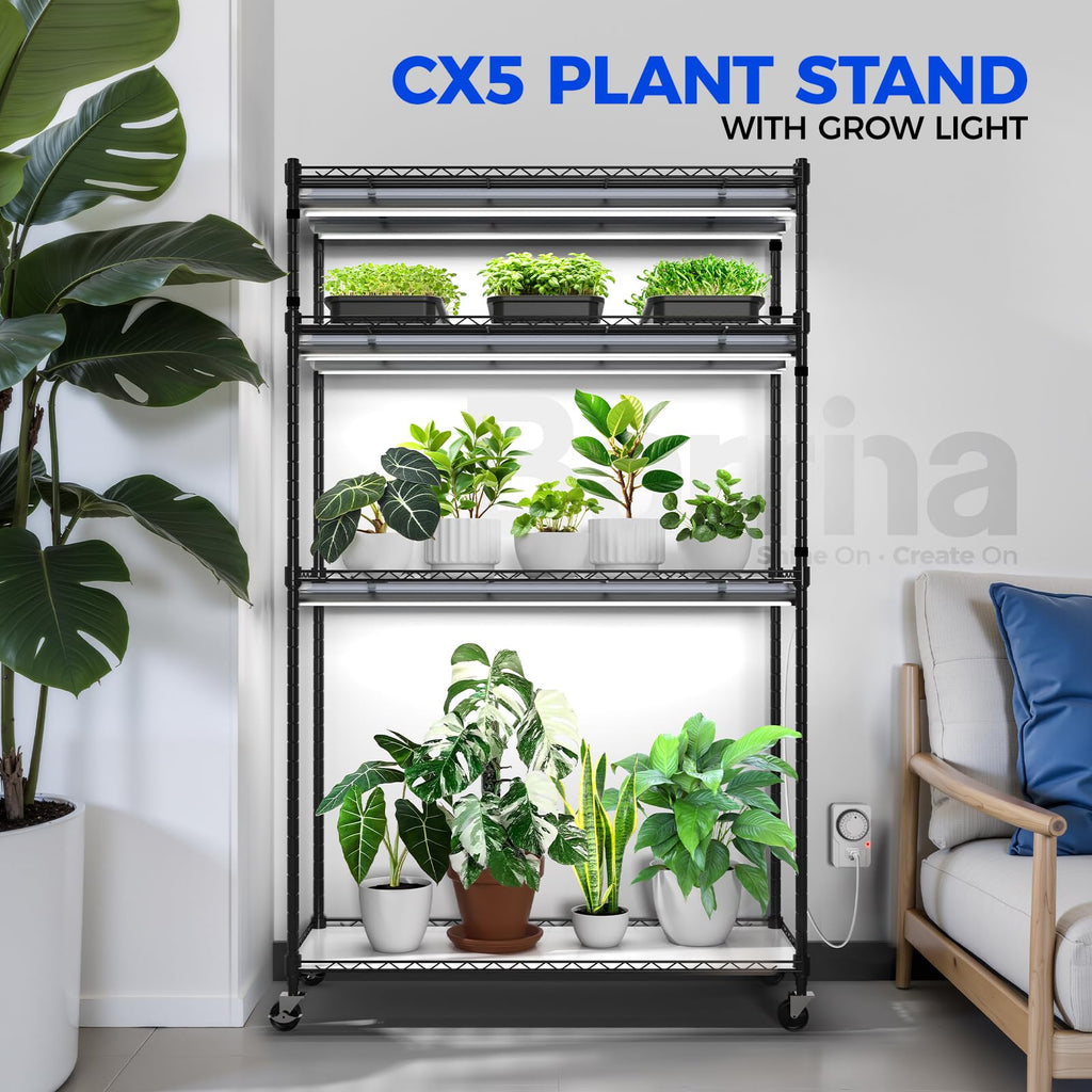 Barrina Indoor Greenhouse with Grow Light, with 40W Seed Starting LED Indoor Plant Light, Portable Mini Greenhouse with Timer for Seed Starter Tray, Seedling, Sprouting, Microgreens, 23x23x23IN