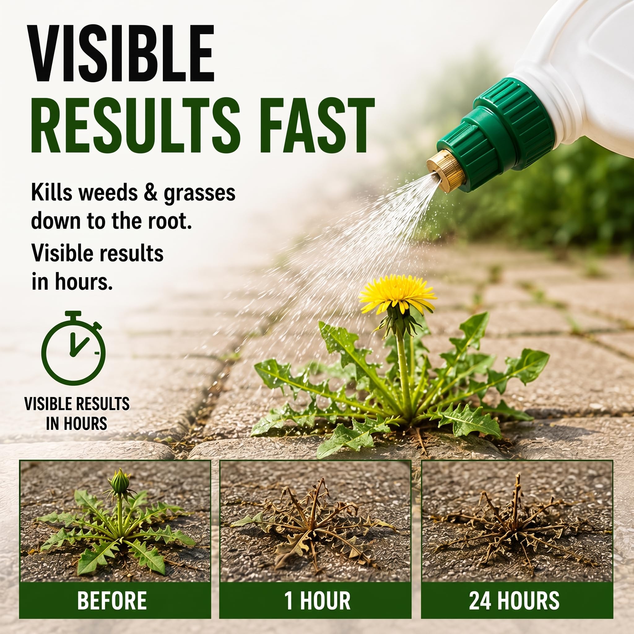 Natural Armor Weed and Grass Killer All-Natural Concentrated Formula. Contains No Glyphosate (16 Ounce Pint)