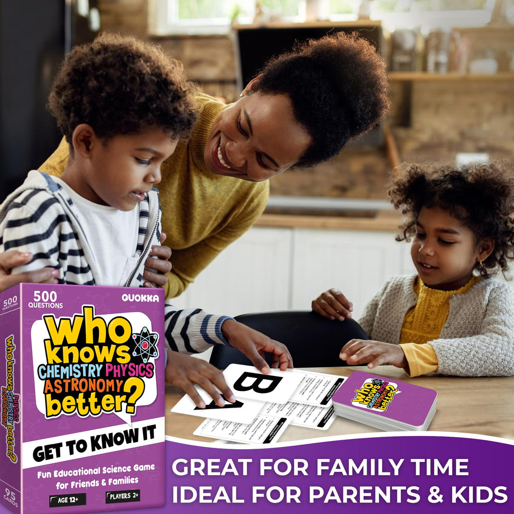 Family Board Games for Kids and Adults - Trivia Card Games for Kids 8-12 and Adults - Who Knows Me Better for Family Game Night - 500+ Facts Questions from Ages 6-8 — Fun Travel Car Activities for 5+