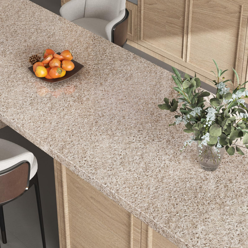 VEELIKE 15.7''x118'' Granite Contact Paper for Countertops Waterproof Self Adhesive Granite Wallpaper Peel and Stick Countertops for Kitchen Bathroom Counter Top Removable Decorative Vinyl Film