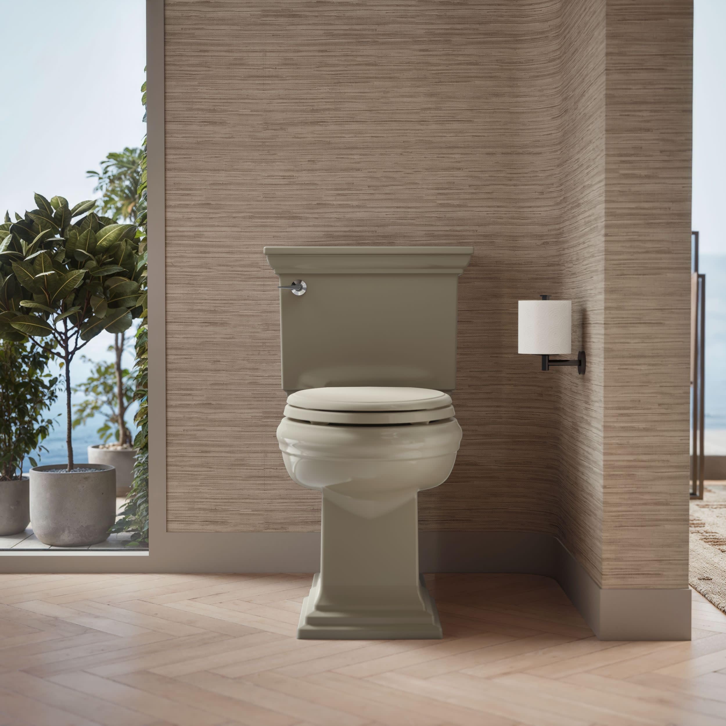 KOHLER 4733-RL-17 Glenbury ReadyLatch Quiet Close Elongated Toilet Seat, Soft Close Toilet Seats, Teal
