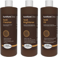 Furniture Clinic Teak Care Kit | For Teak Outdoor Wood Patio Furniture | Clean, Brighten, Nourish, and Protect Treated and Untreated Wood | Contains Cleaner, Brightener, & Oil