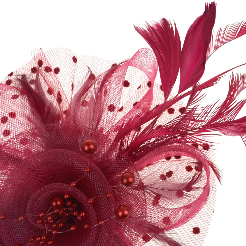 AQOKKA Women Fascinators Hats Flower Fascinators with Headband and Clip Tea Party Headwear for Women and Girls
